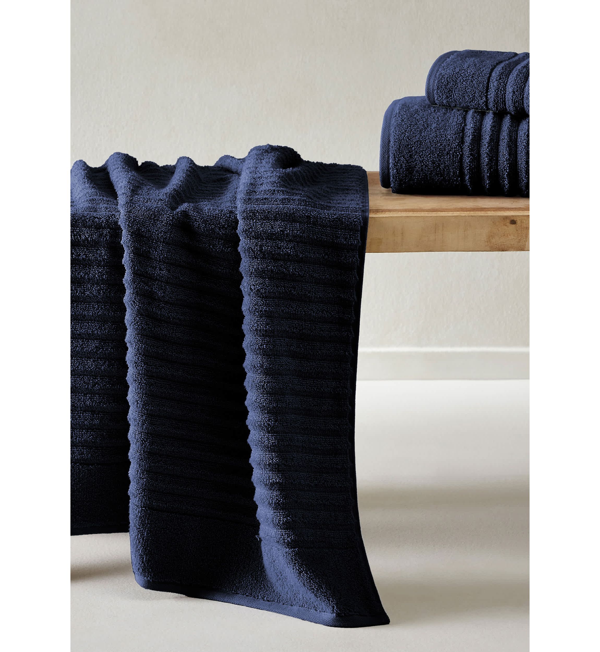 100% Cotton Ribbed 6-Piece Towel Set