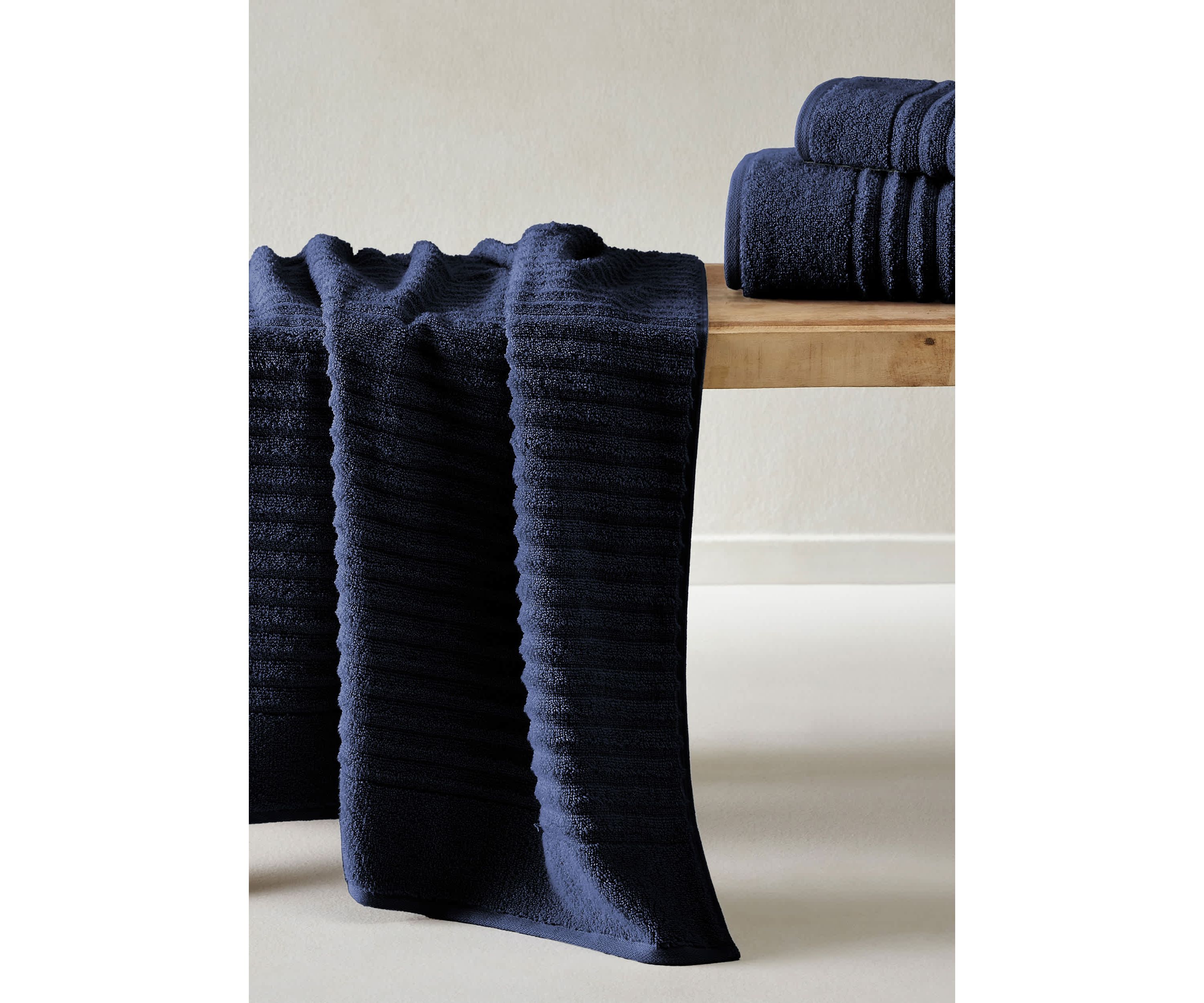 100% Cotton Ribbed 6-Piece Towel Set