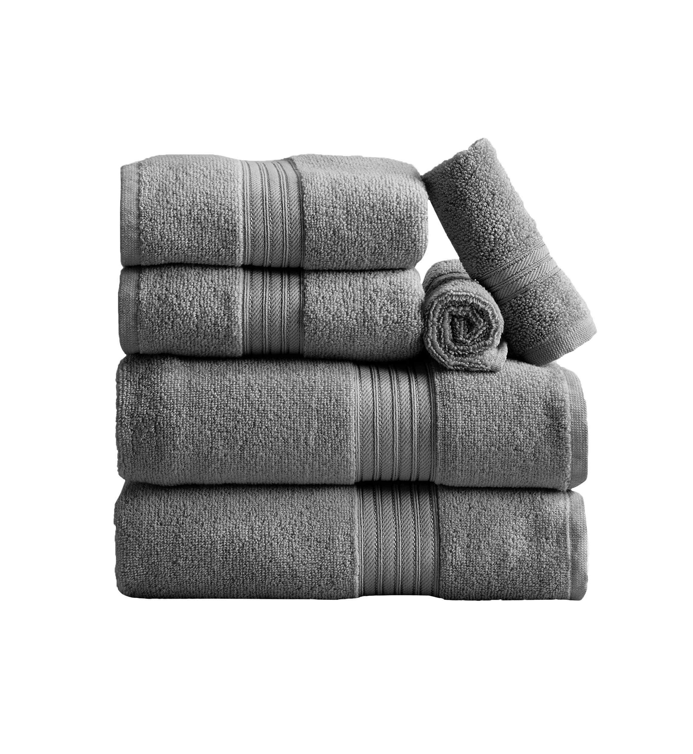 100% Cotton Terry 6-Piece Towel Set