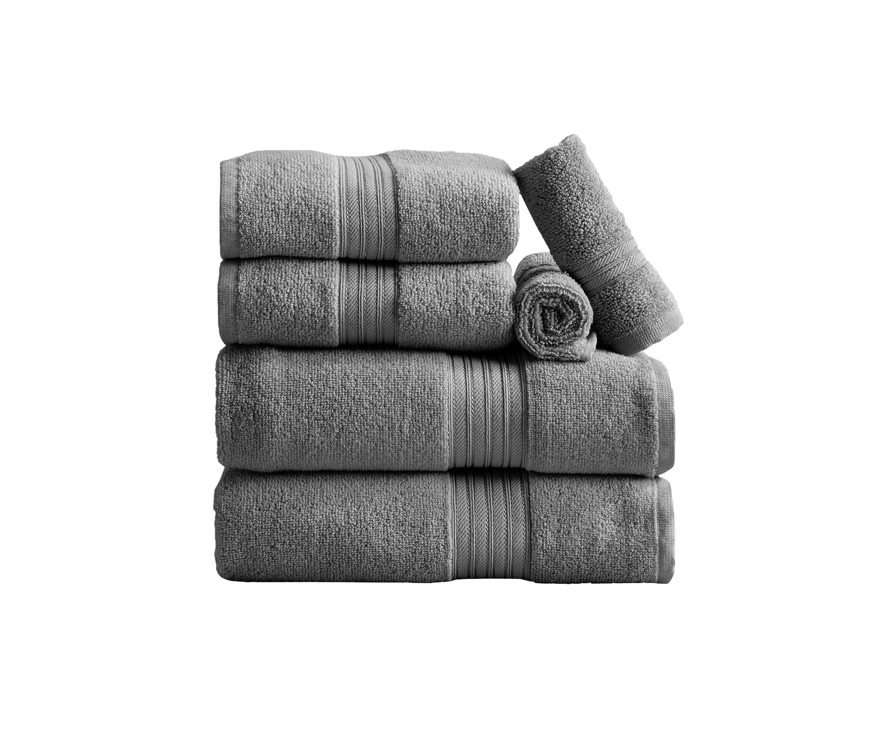 100% Cotton Terry 6-Piece Towel Set