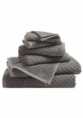 100% Cotton Waffle Diamond 6-Piece Towel Set