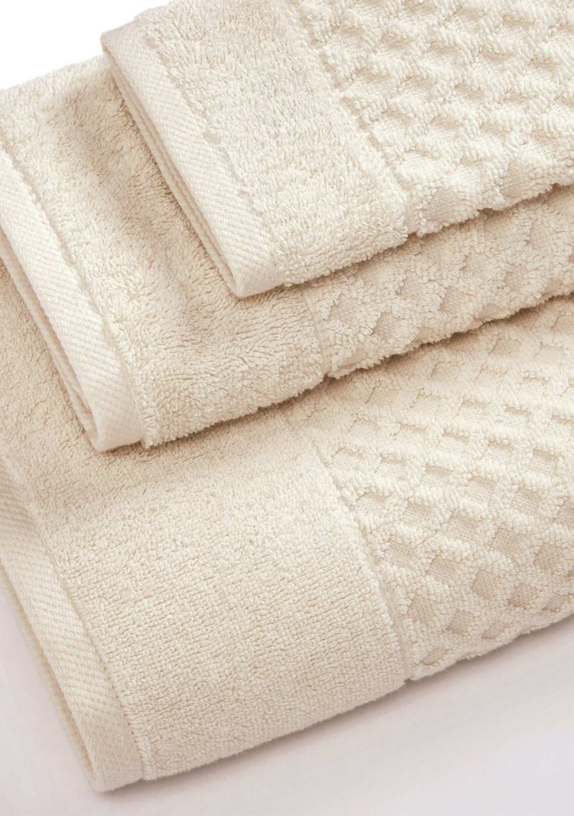 100% Cotton Waffle Diamond 6-Piece Towel Set