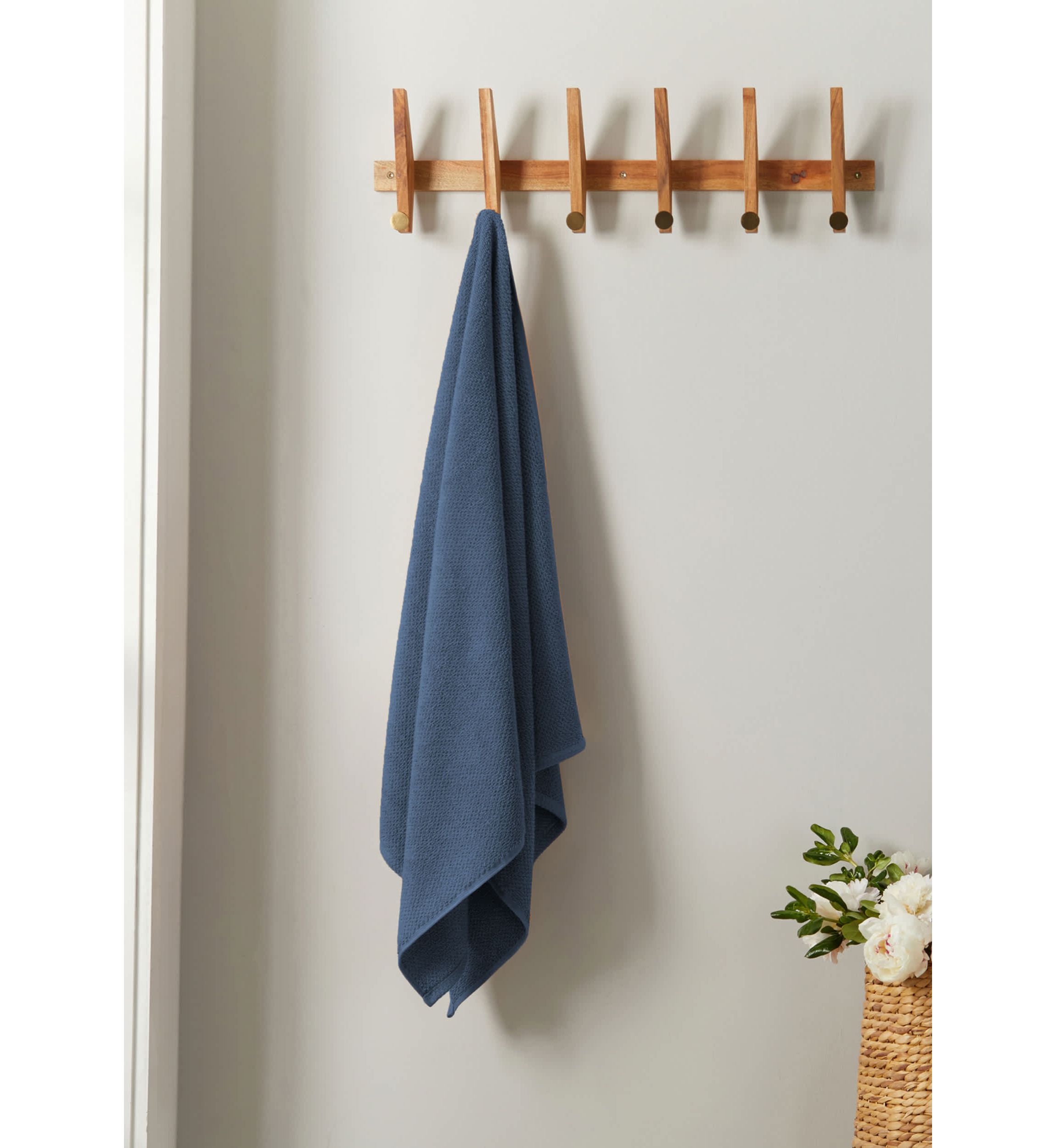 100% Cotton Textured 6 Pack Hand Towels