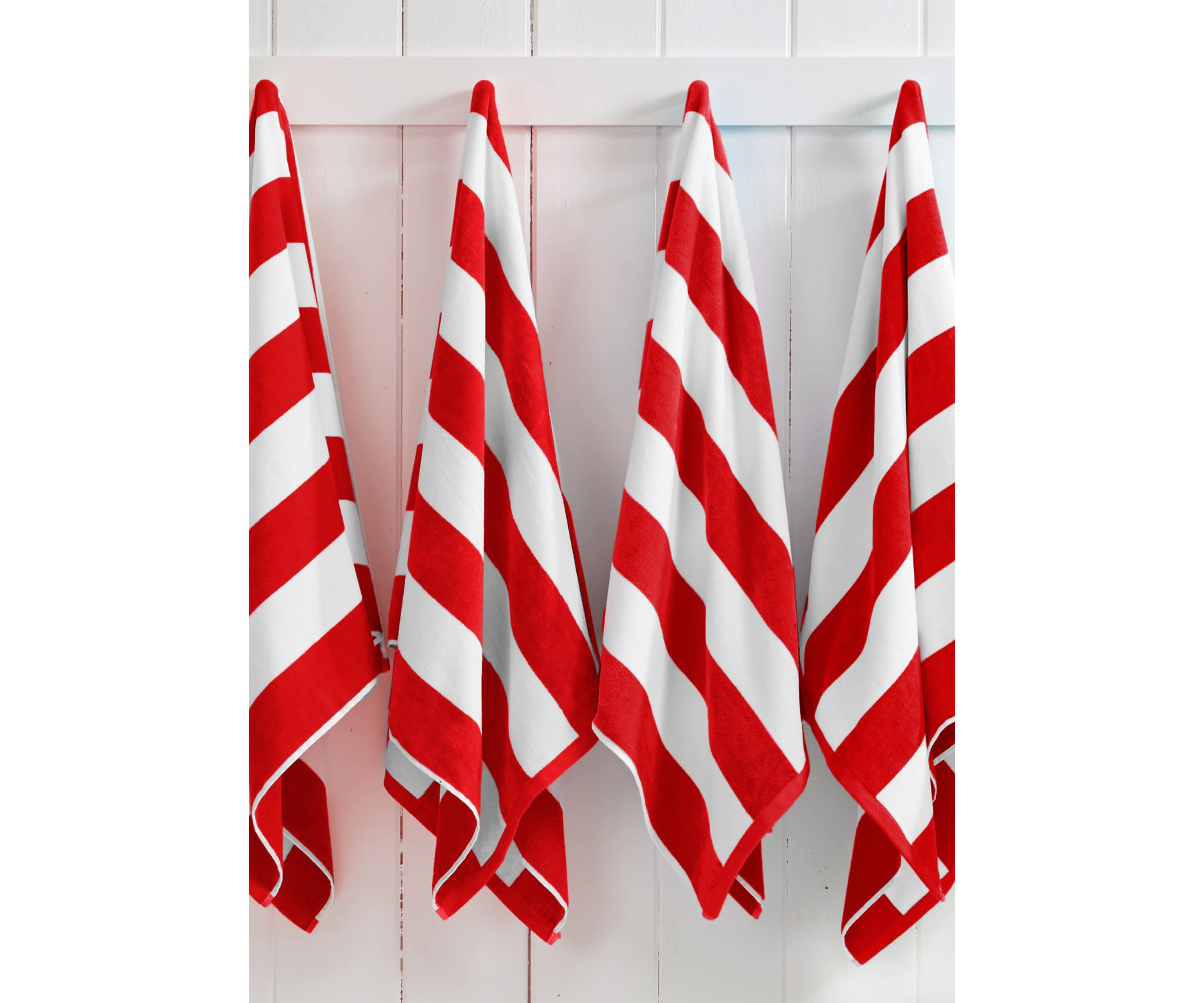 Cotton Cabana Beach Towels, 4 Pack