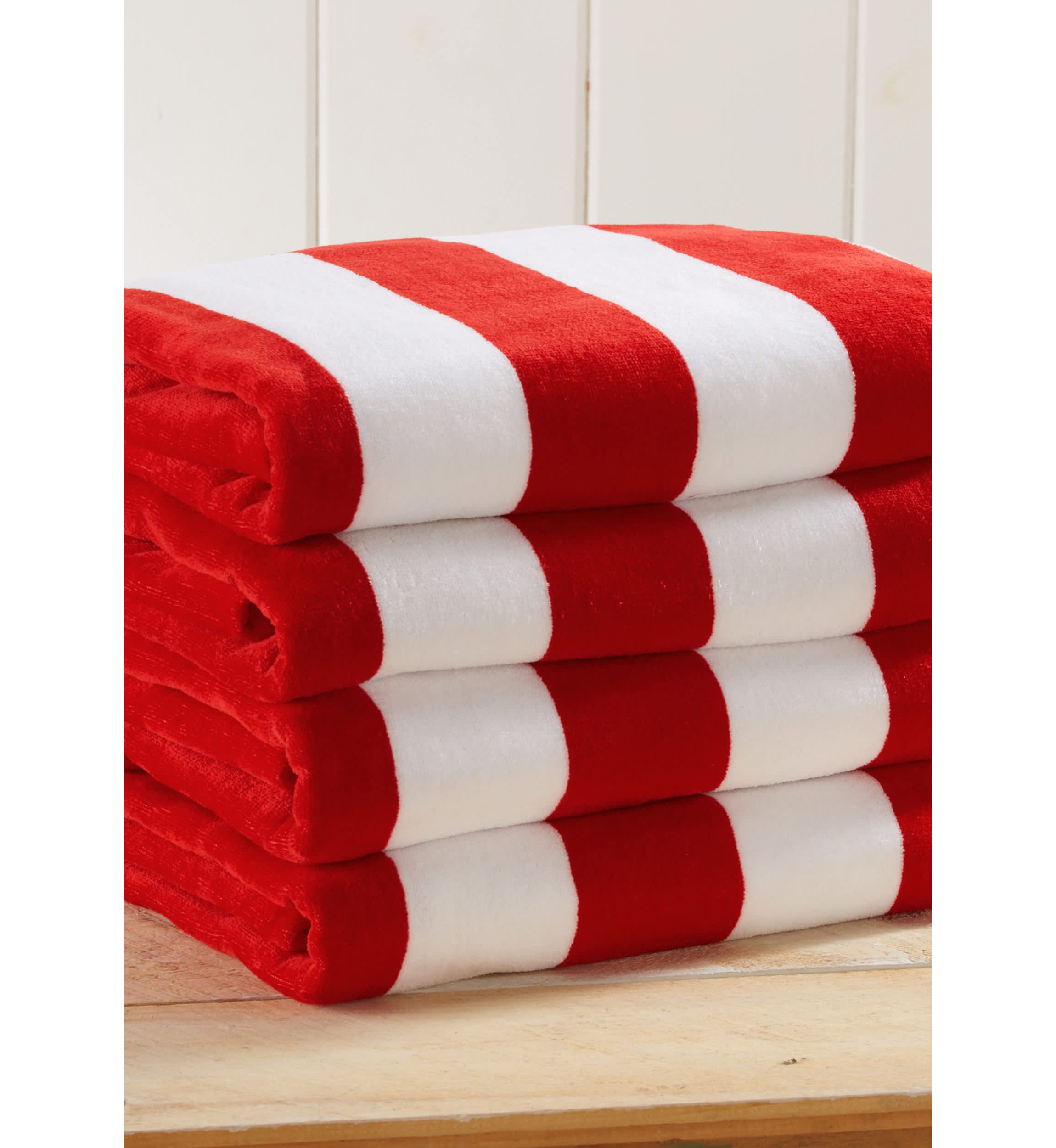 Cotton Cabana Beach Towels, 4 Pack