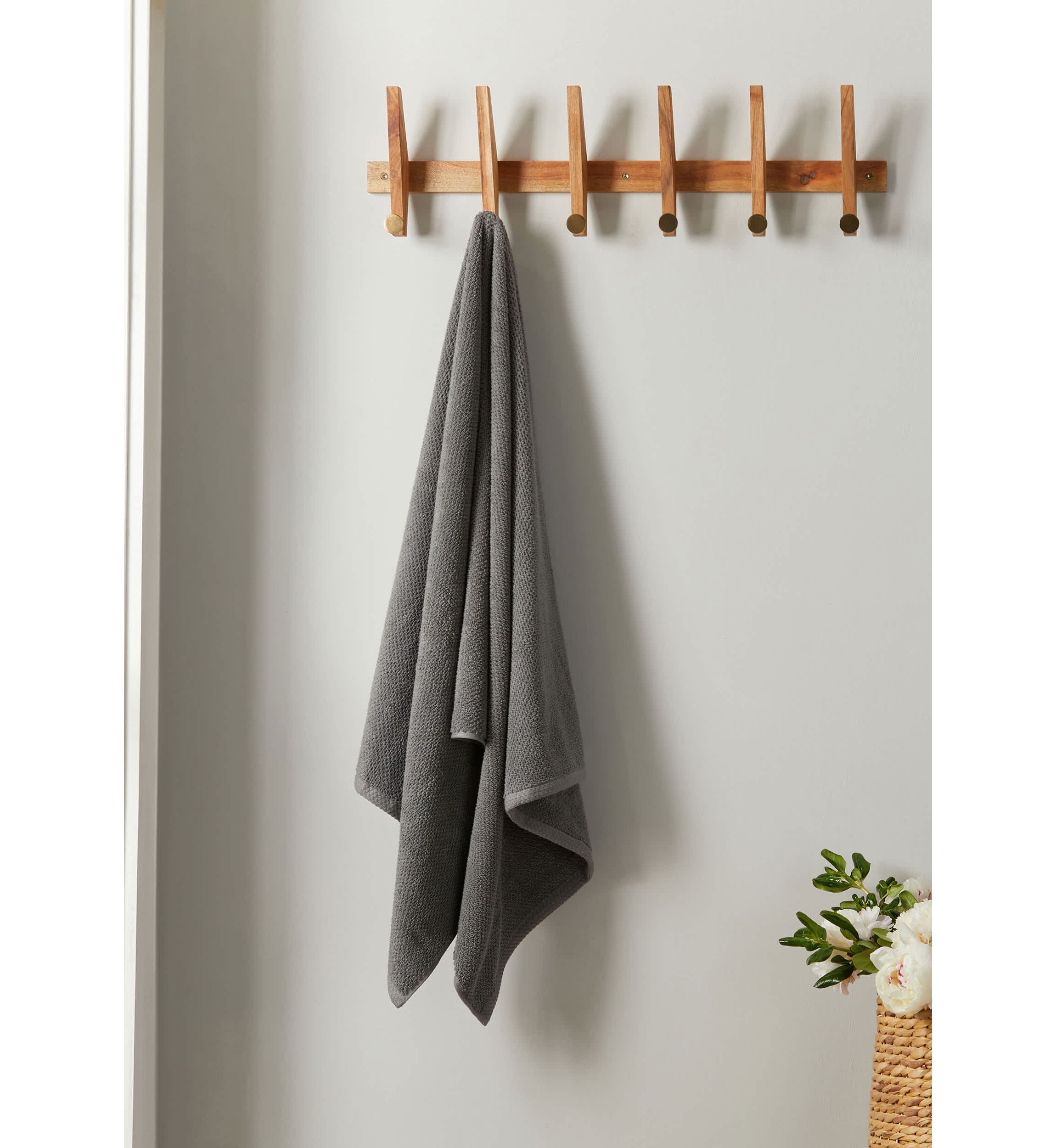 100% Cotton Textured 4 Pack Bath Towels
