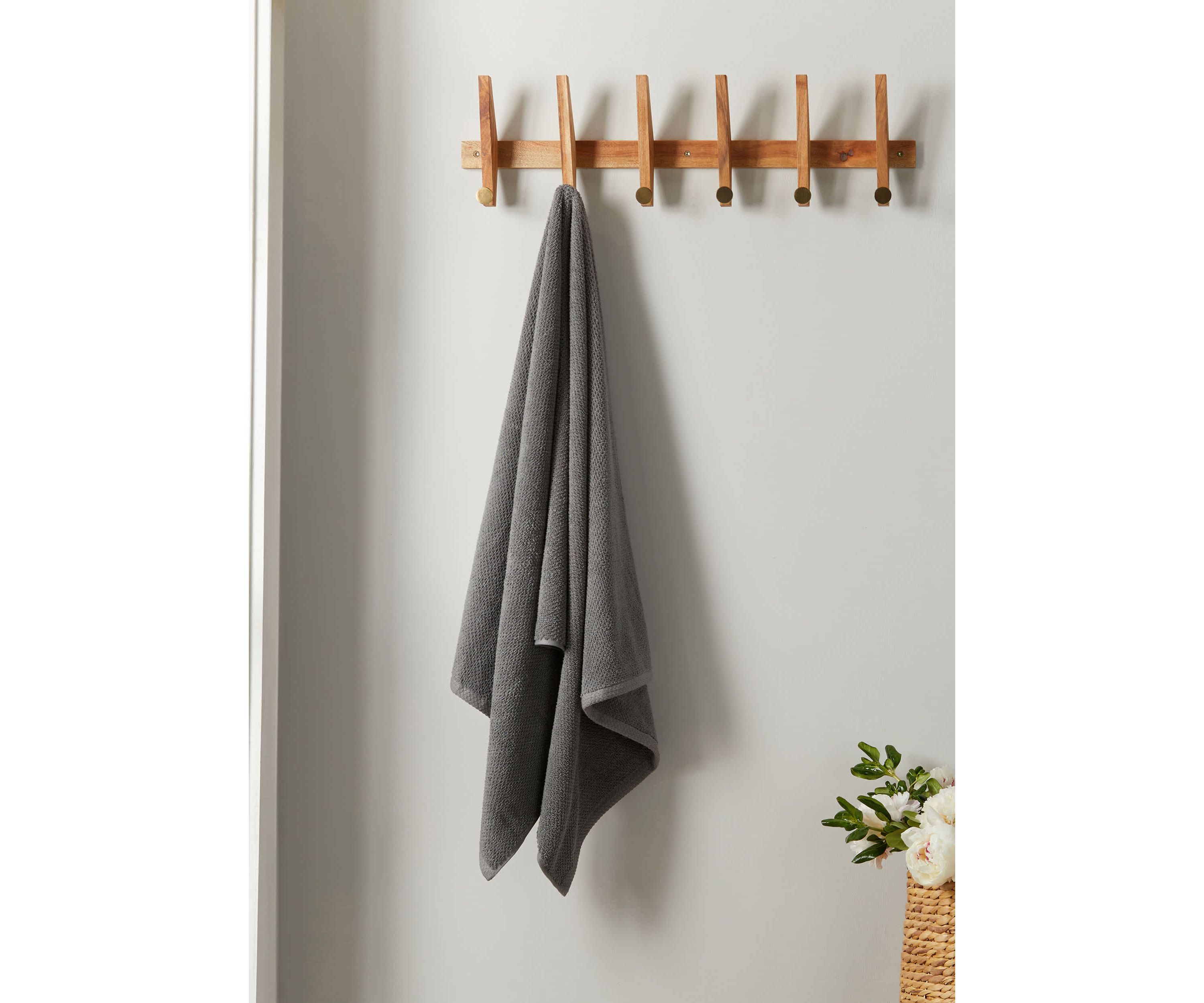 100% Cotton Textured 4 Pack Bath Towels