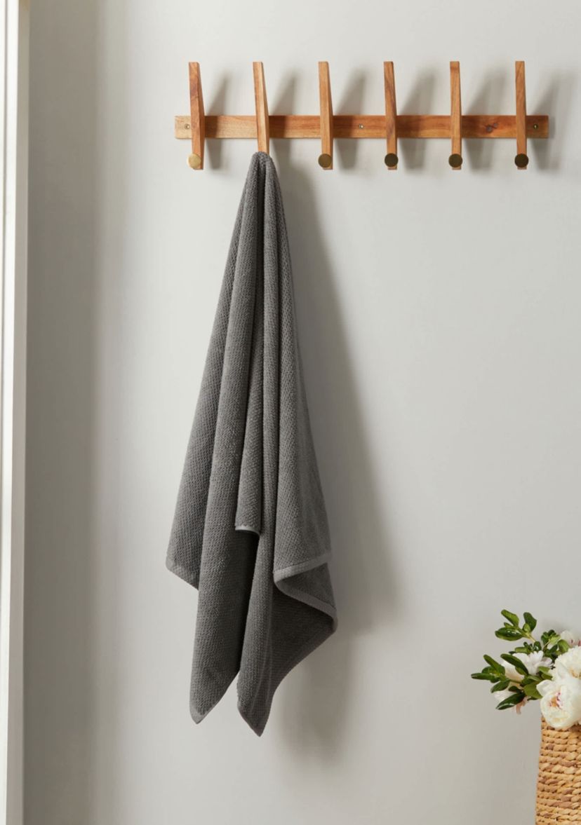 100% Cotton Textured 4 Pack Bath Towels