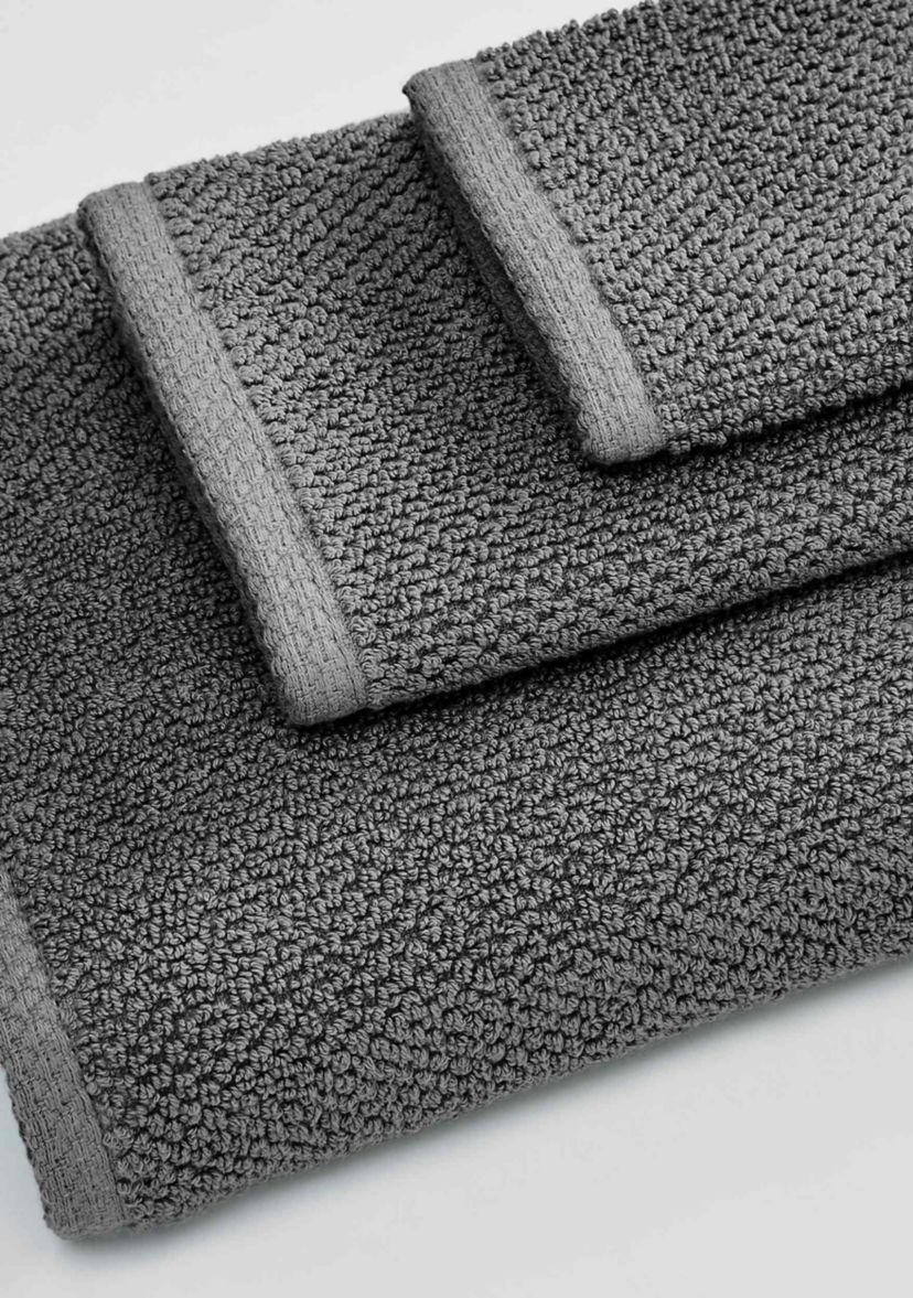 100% Cotton Textured 4 Pack Bath Towels