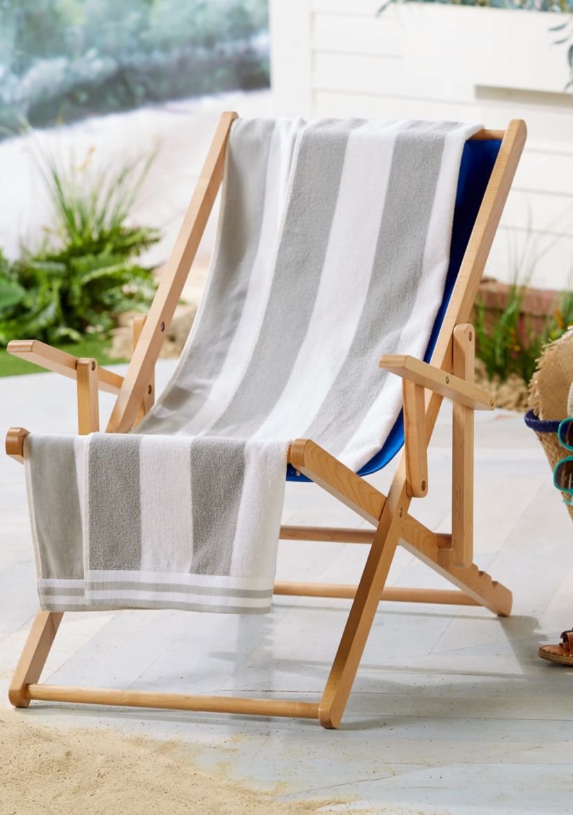 100% Cotton Cabana Beach Towel, 4 Pack