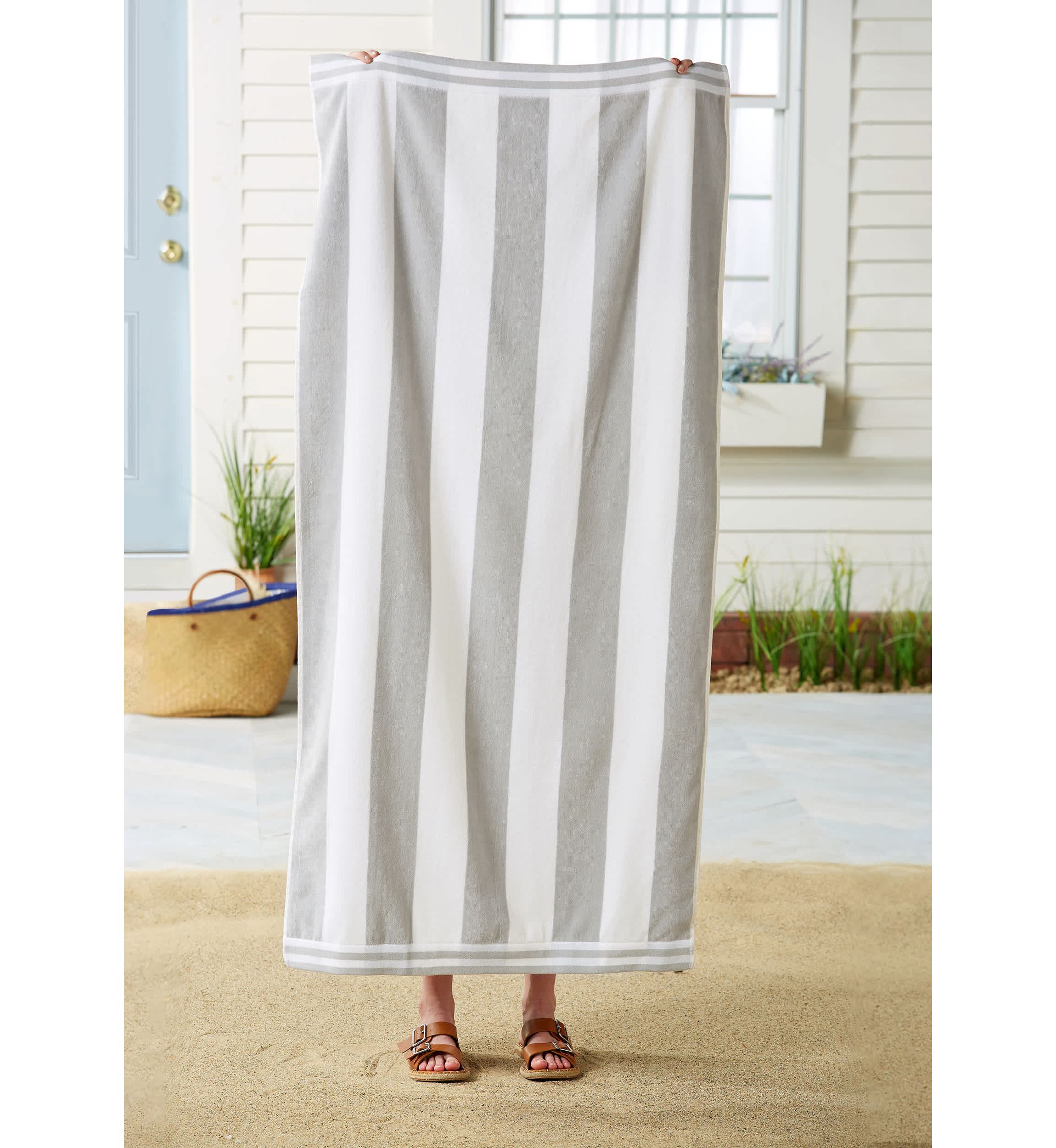 100% Cotton Cabana Beach Towel, 4 Pack