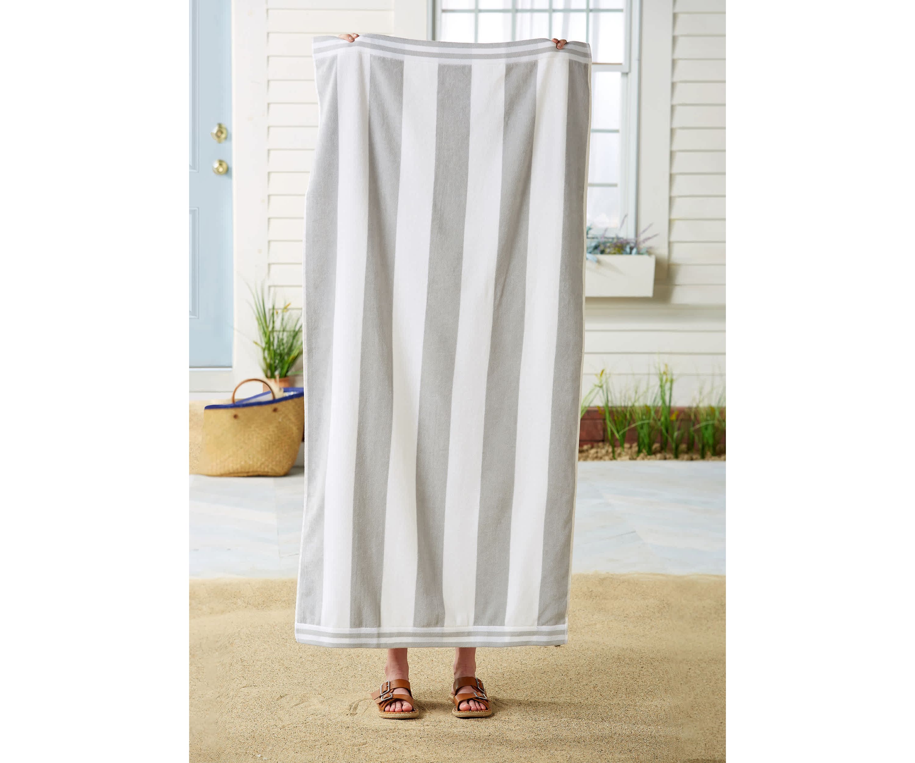 100% Cotton Cabana Beach Towel, 4 Pack