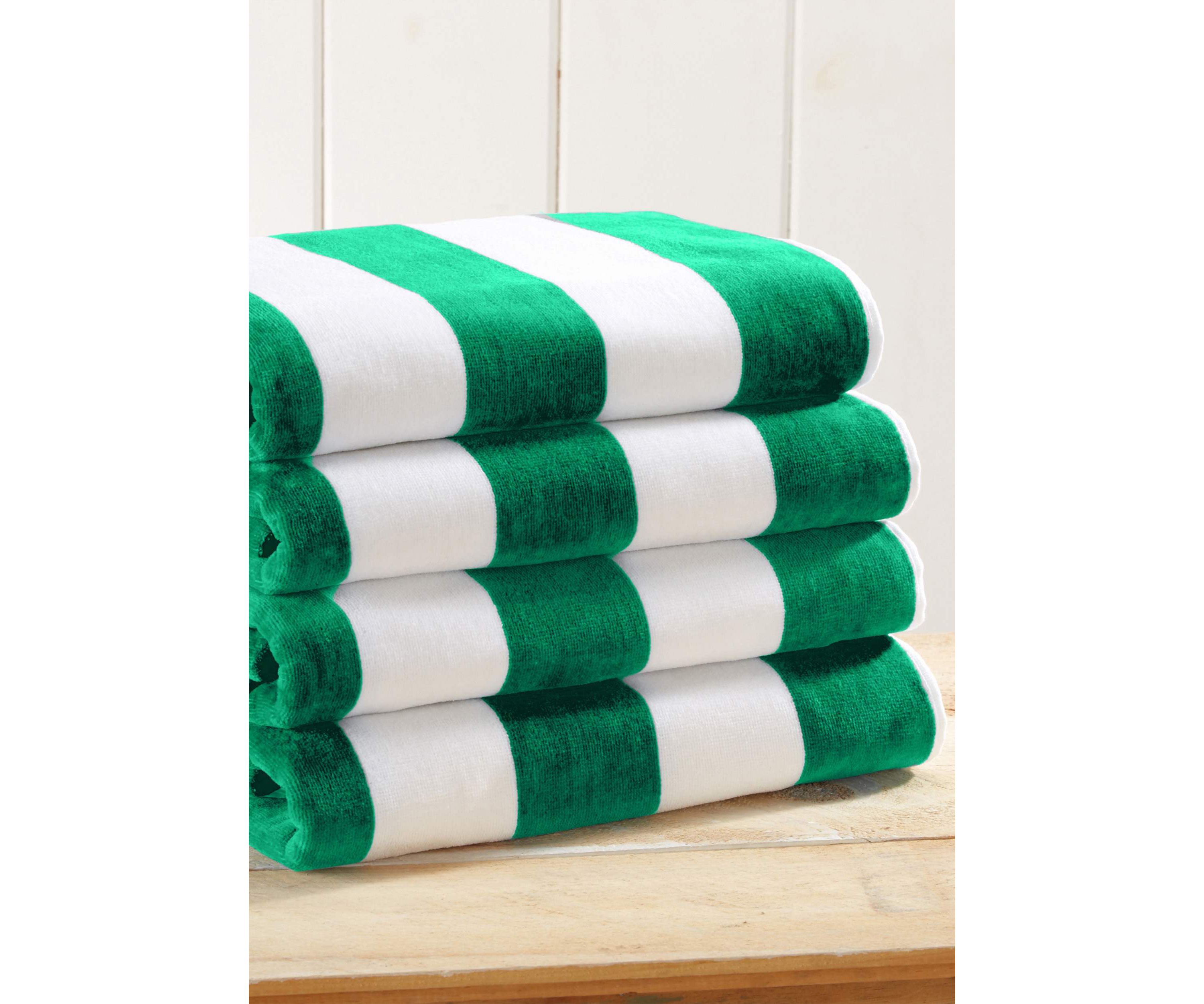 Cotton Cabana Oversized Beach Towels, 4 Pack