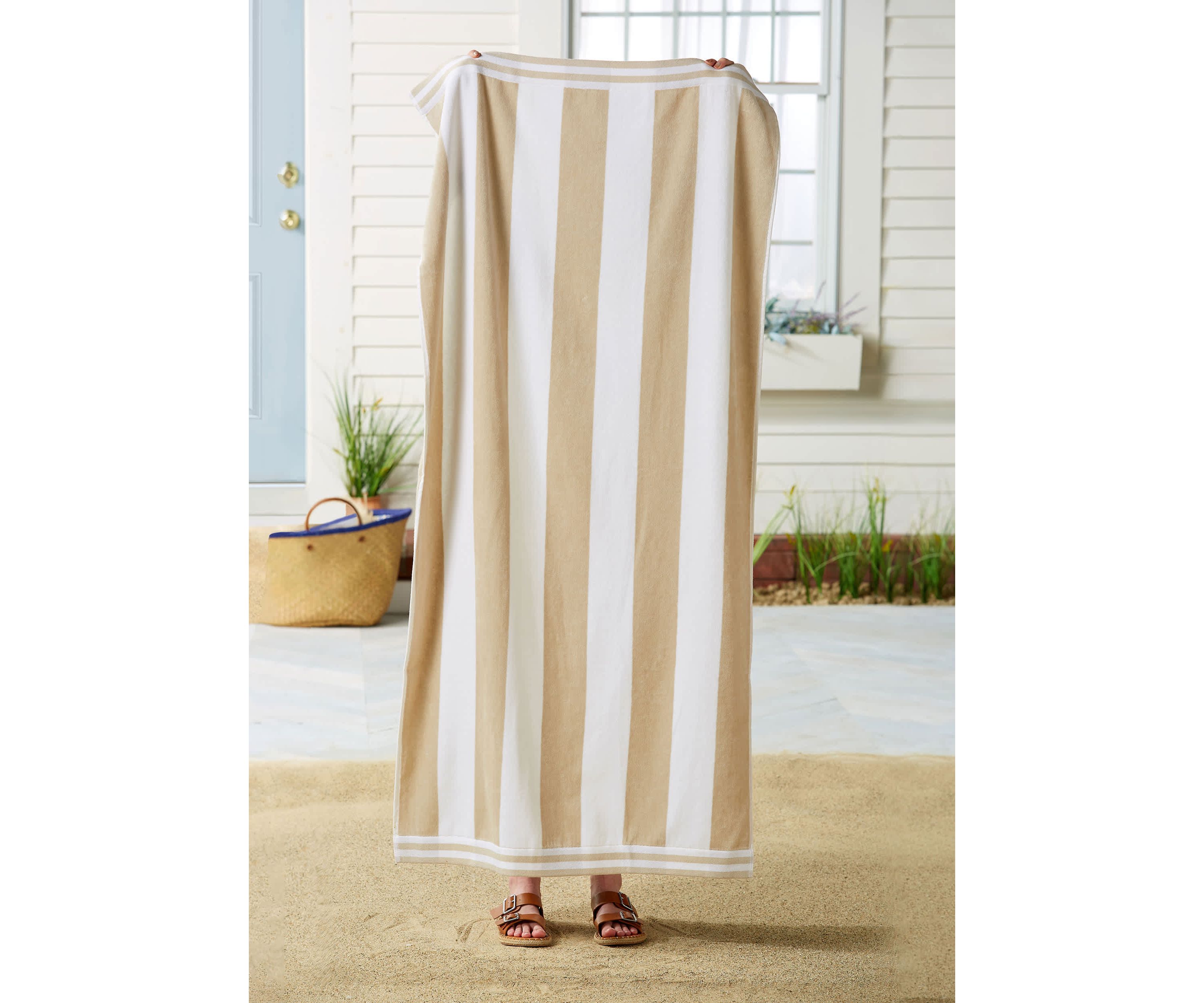 100% Cotton Cabana Oversized Beach Towel 4 Pack