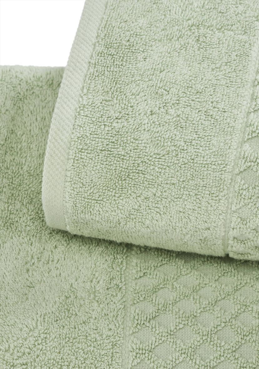 100% Cotton Waffle Diamond 6 Pack Washcloth Set