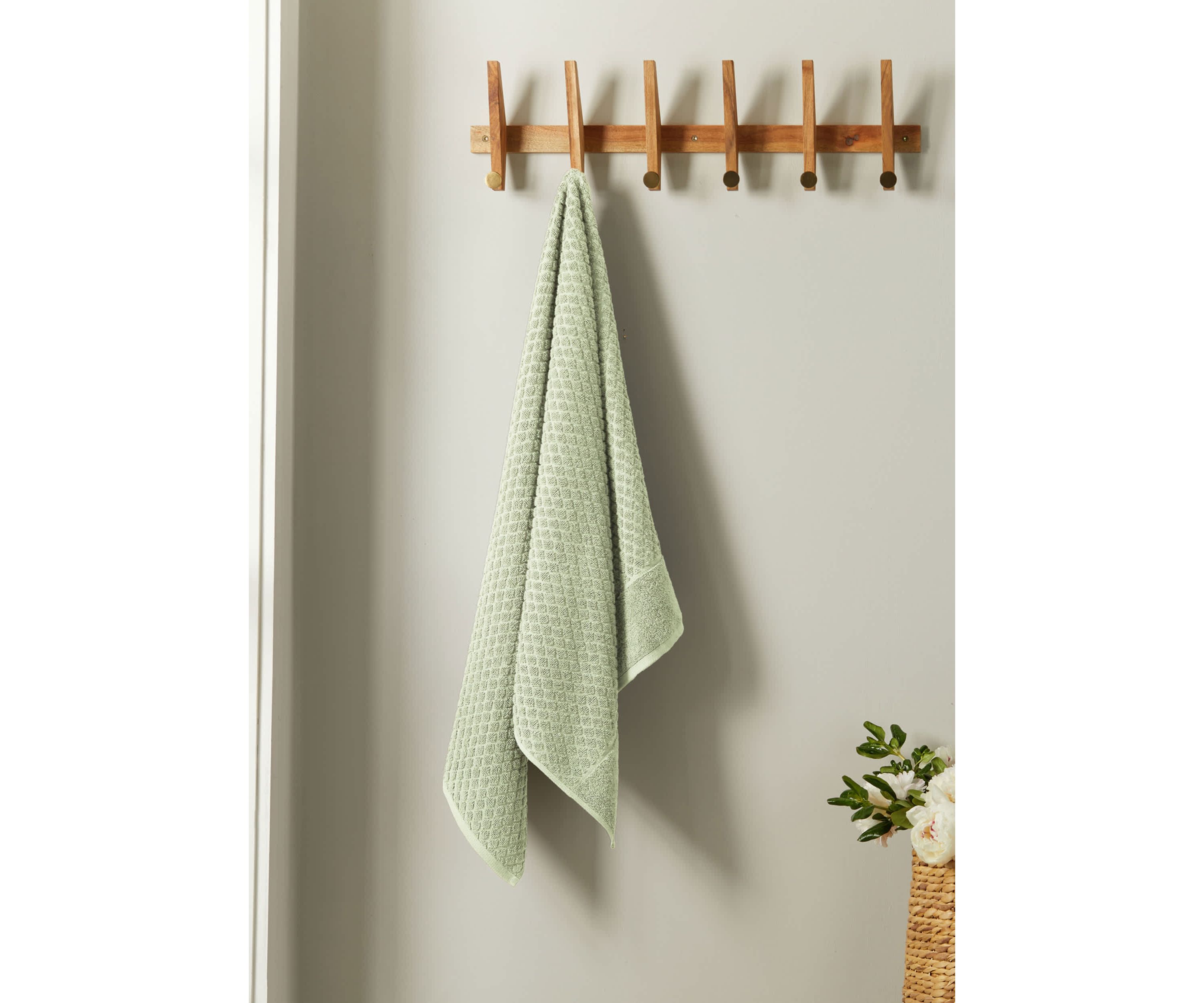 100% Cotton Waffle Diamond 6 Pack Washcloth Set