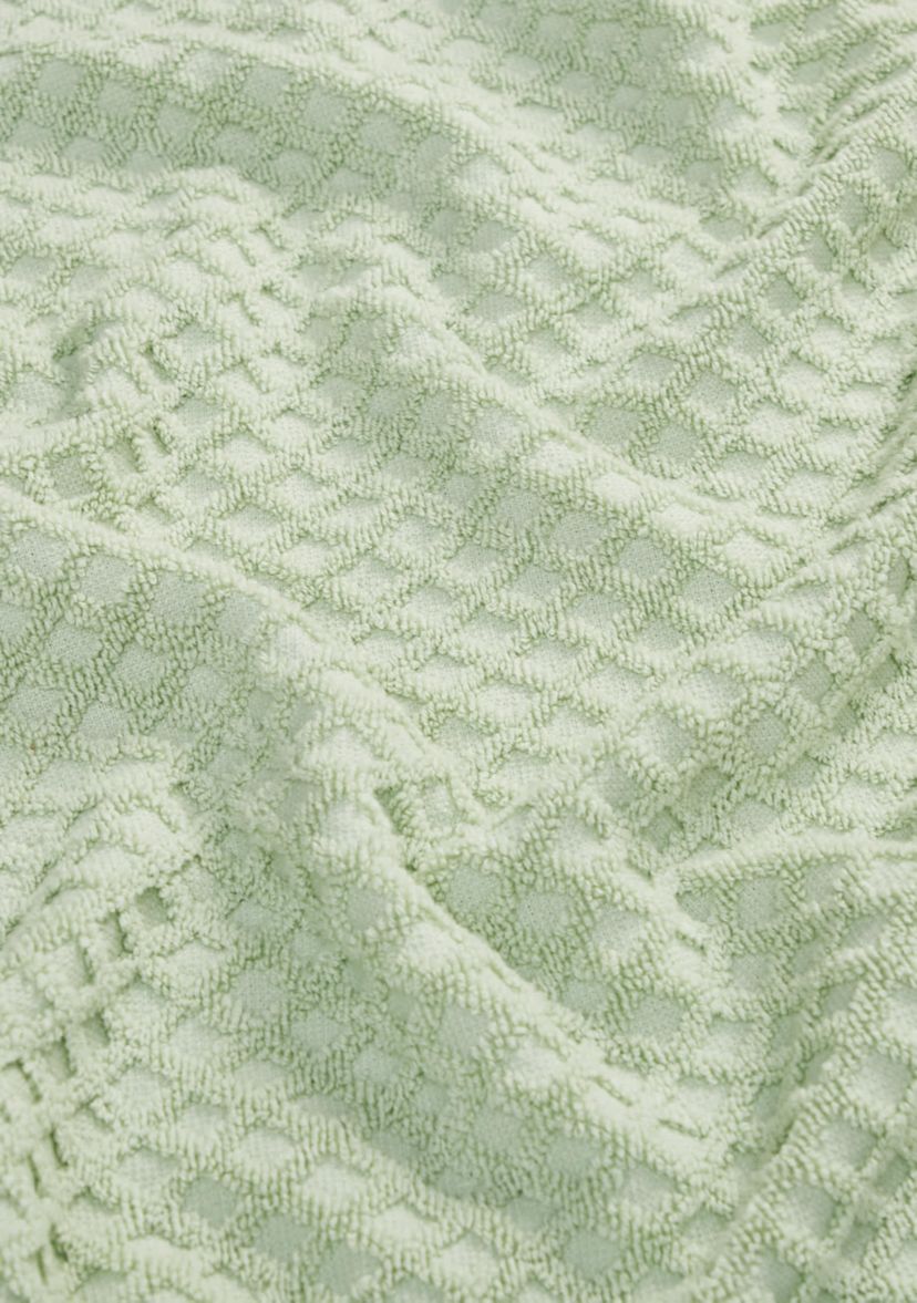100% Cotton Waffle Diamond 6 Pack Washcloth Set