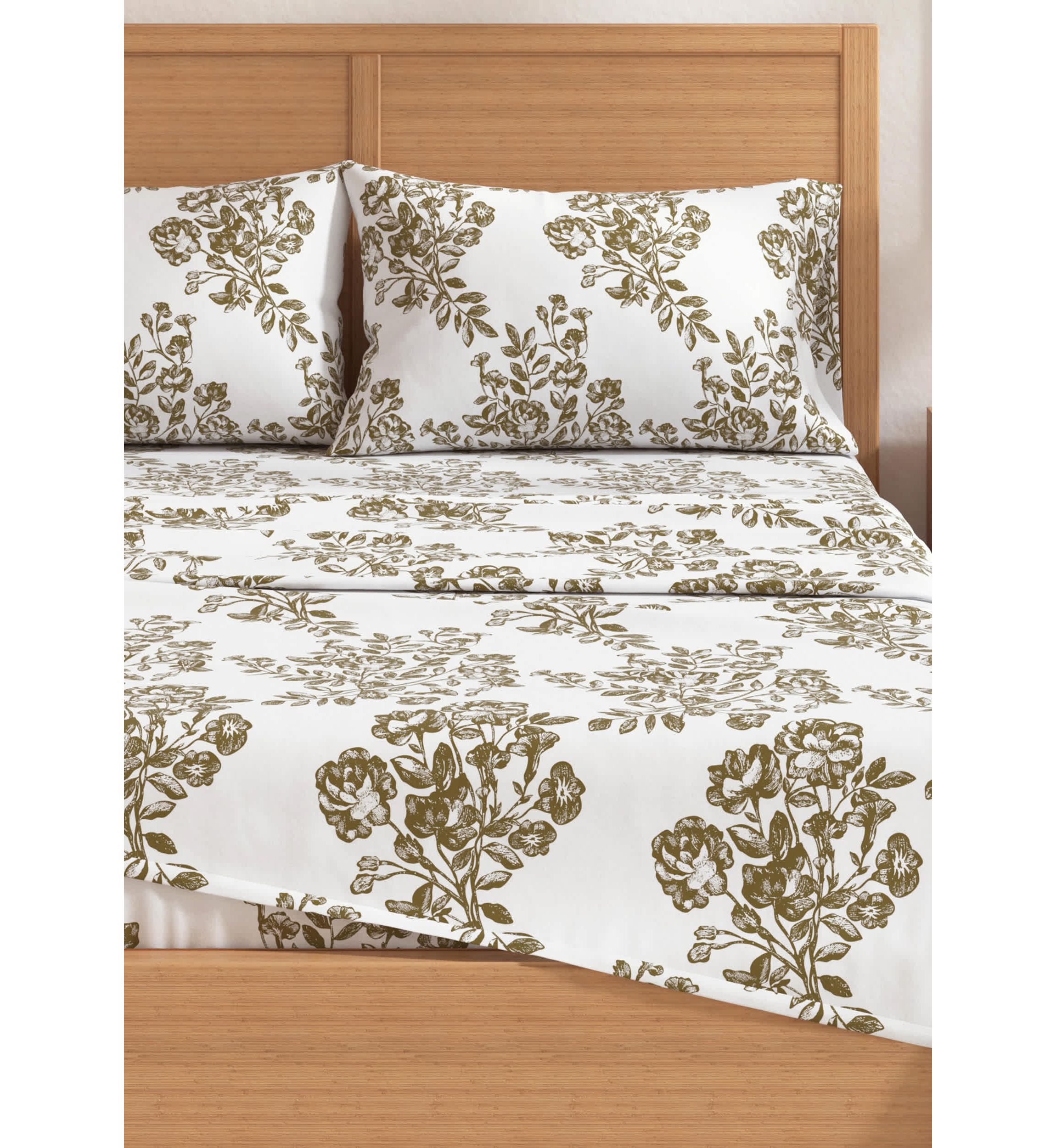 Turkish Cotton Double-Brushed Printed Flannel Bed Sheet Set