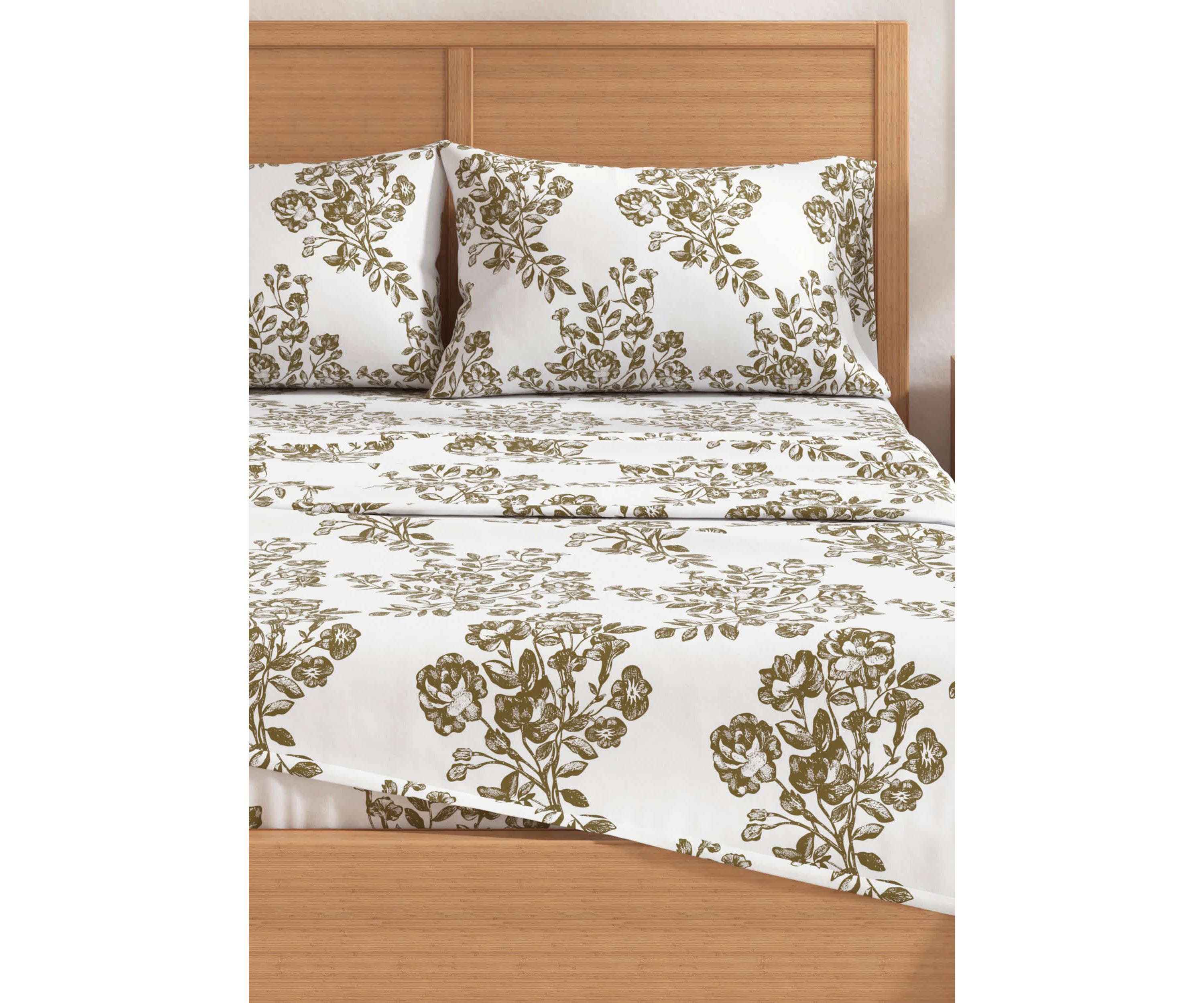 Turkish Cotton Double-Brushed Printed Flannel Bed Sheet Set