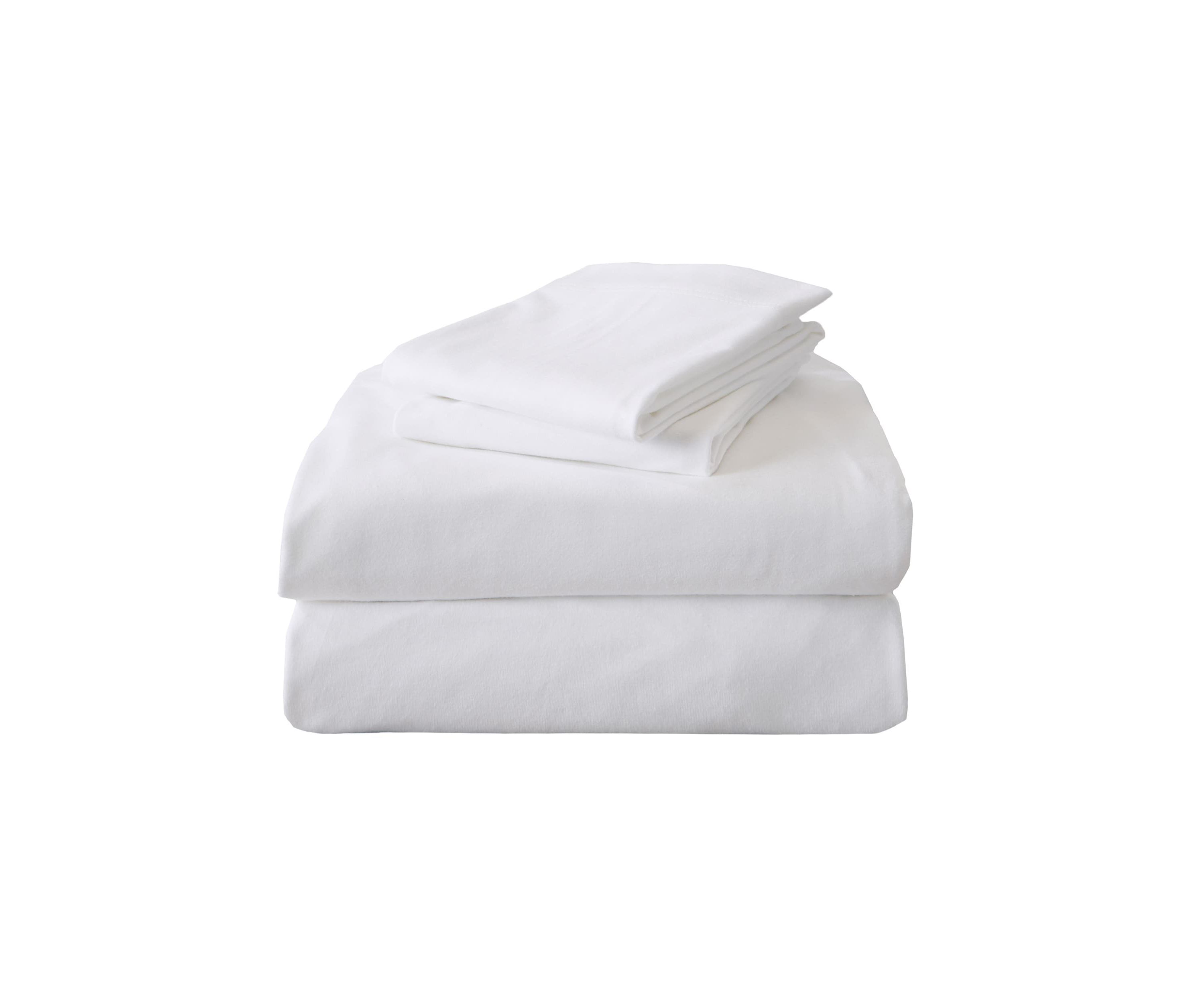 Cotton T-Shirt Jersey Knit Flannel Sheet Set
