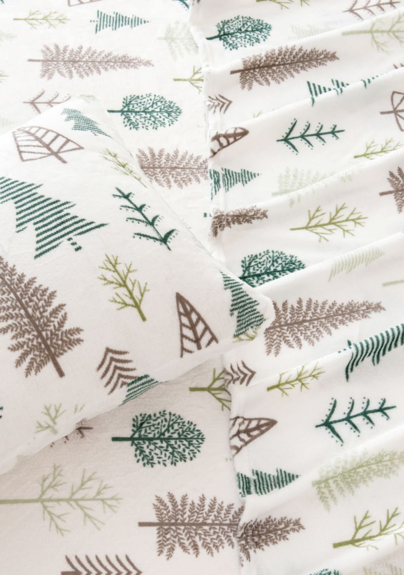 Ultra Soft & Cozy Velvet Plush Printed Fleece Sheet Set