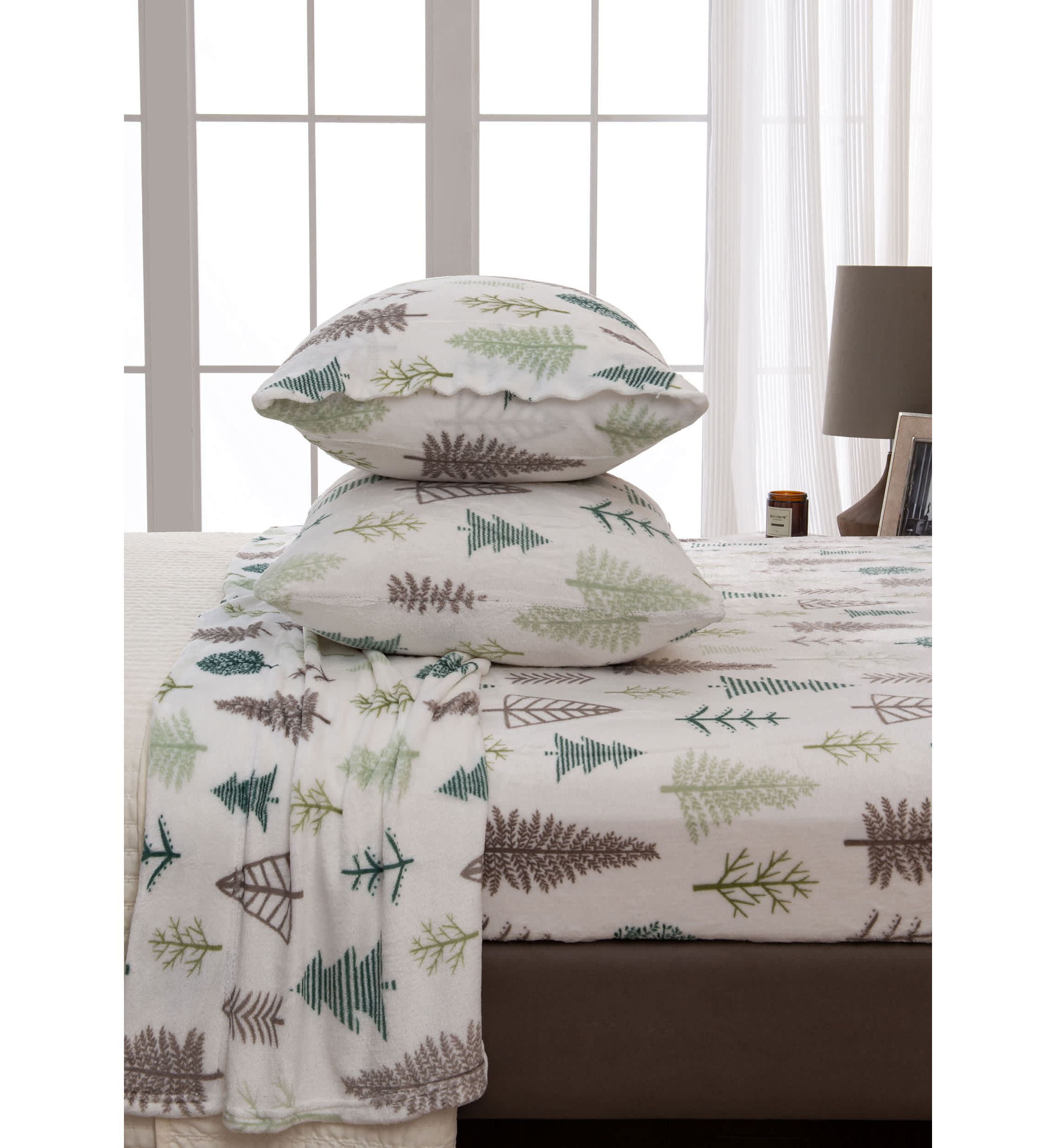 Ultra Soft & Cozy Velvet Plush Printed Fleece Sheet Set