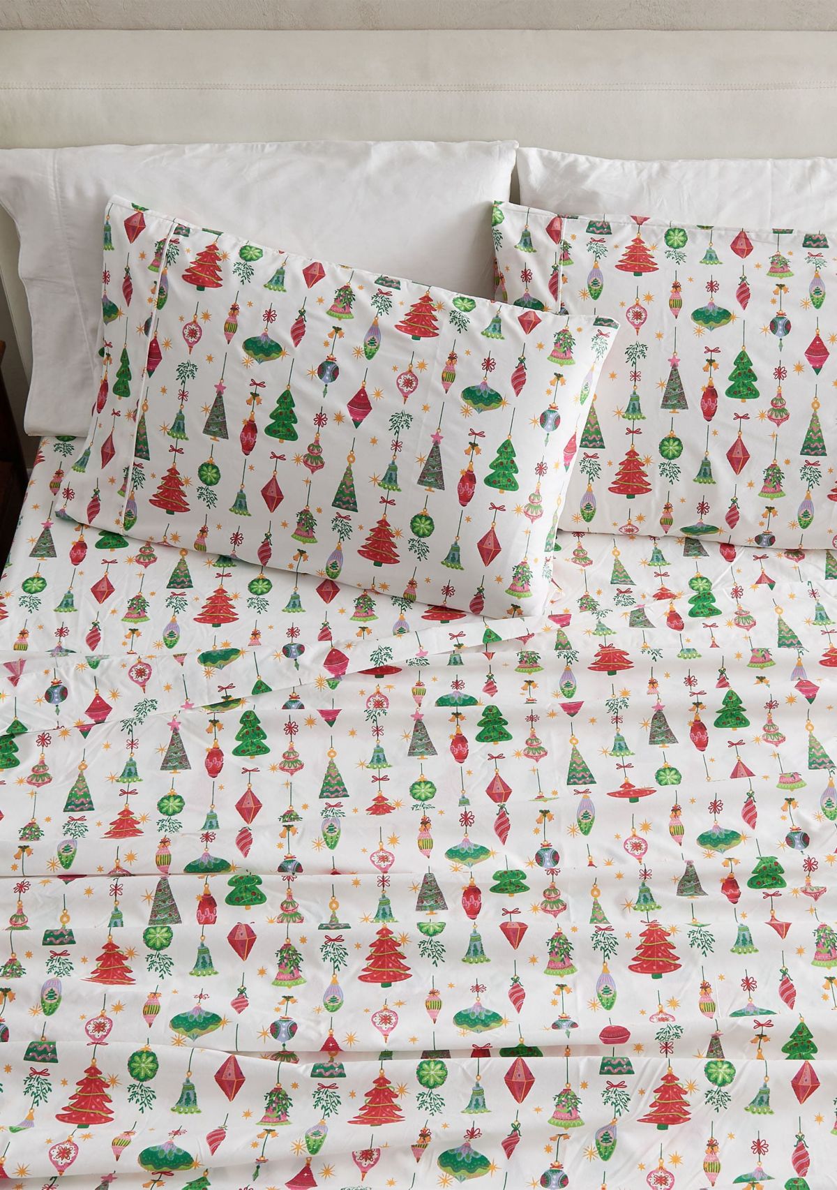 Holiday-Theme Brushed Microfiber Sheet Set