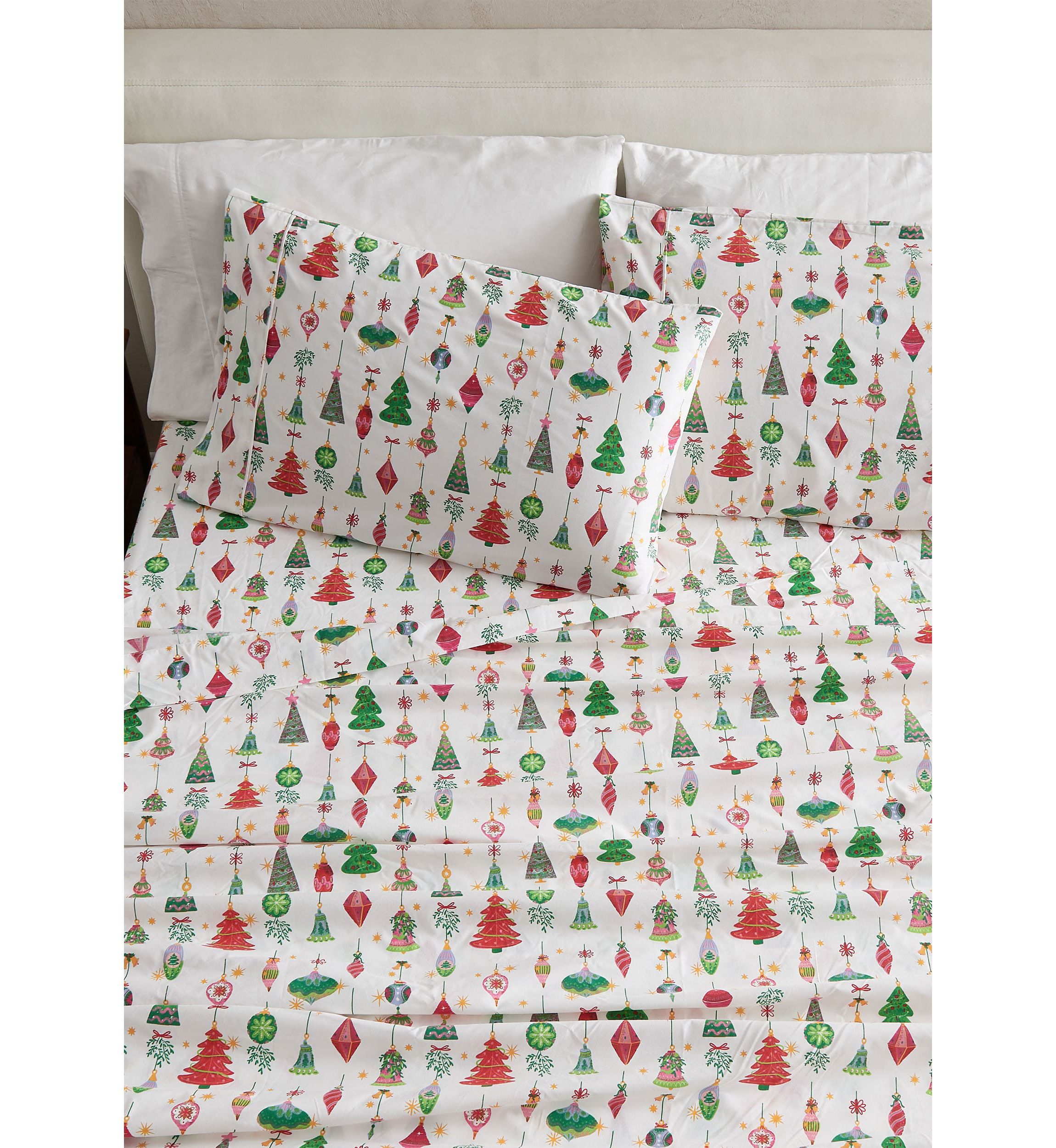 Holiday-Theme Brushed Microfiber Sheet Set