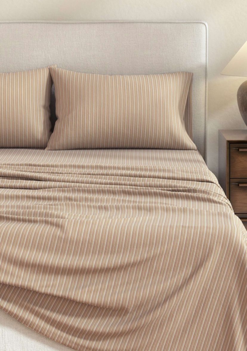 Ultra-Soft Turkish Cotton Plaid Flannel Sheet Set