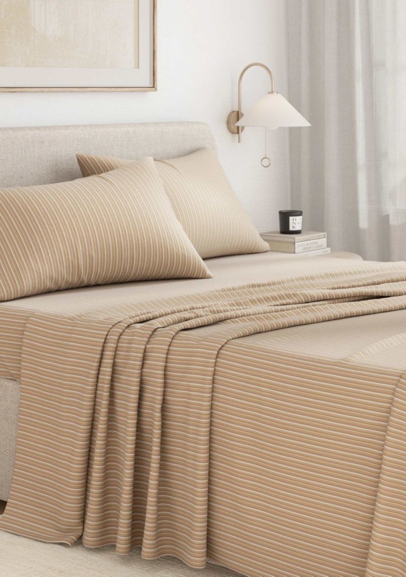 Ultra-Soft Turkish Cotton Plaid Flannel Sheet Set