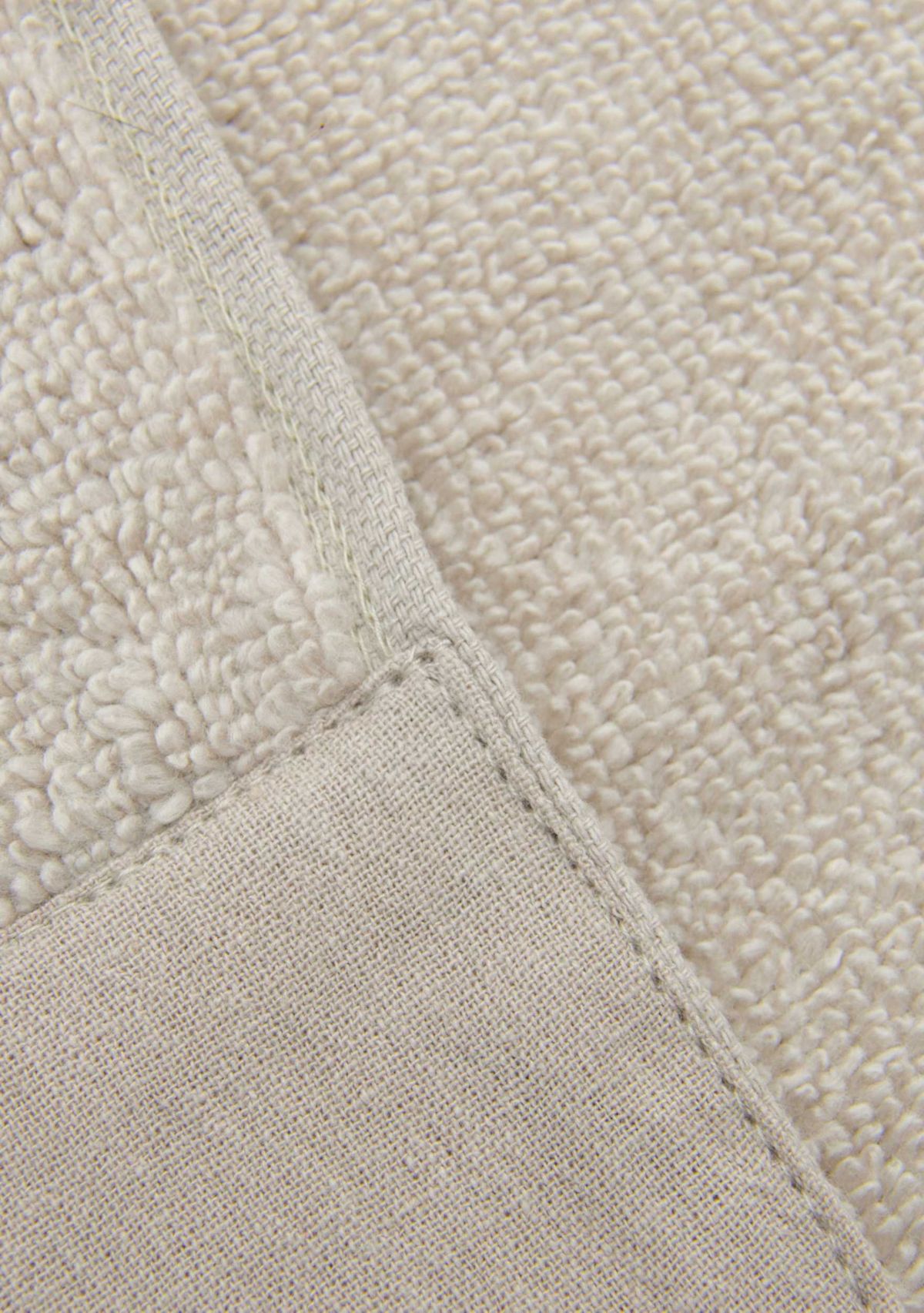 Cotton and Linen-Texture Border 6 Piece Towel Set