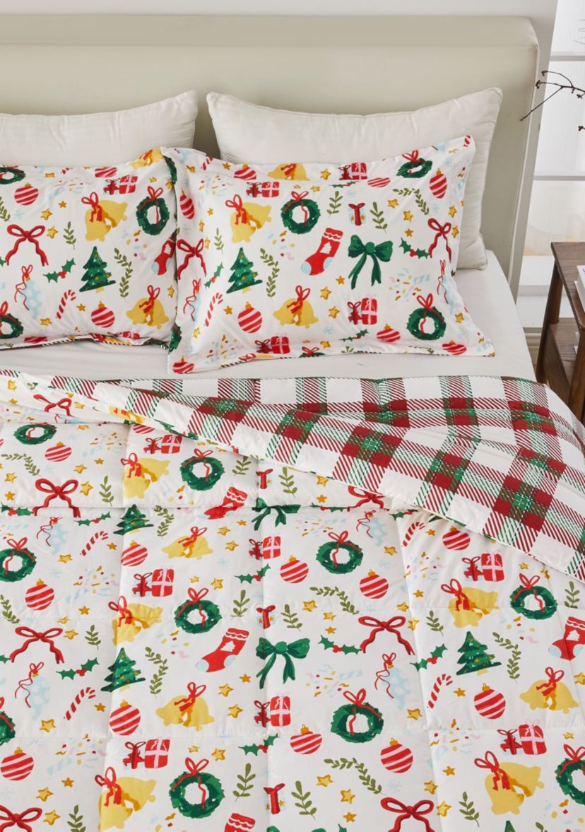 Holiday Down Alternative Comforter Set with Shams