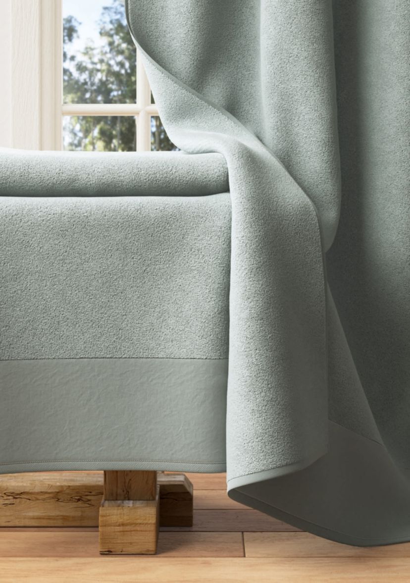 Cotton and Linen-Texture Border 4 Pack Bath Towel Set