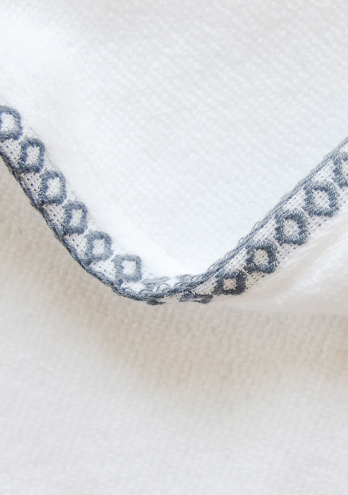 Quick-Dry Cotton Decorative Border 12 Pack Washcloth Set