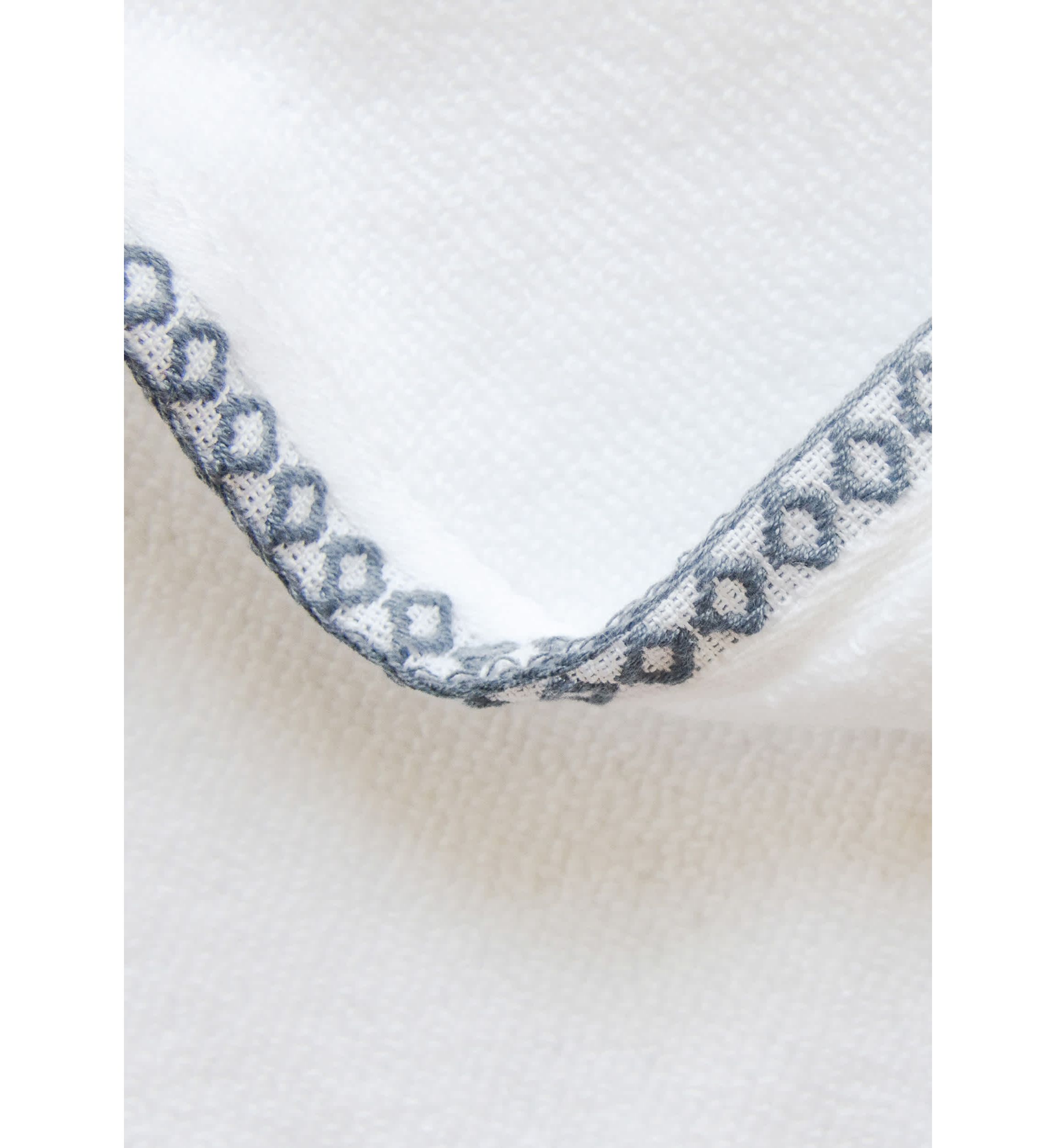 Quick-Dry Cotton Decorative Border 12 Pack Washcloth Set