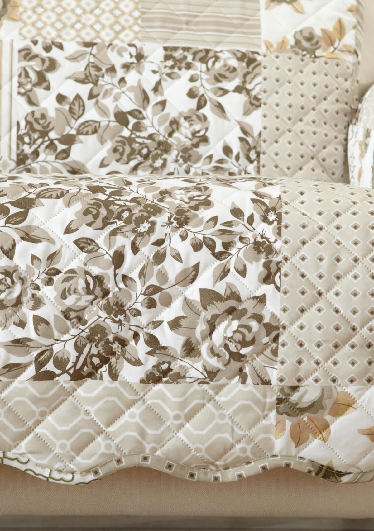 Floral Patchwork Recliner Furniture Protector