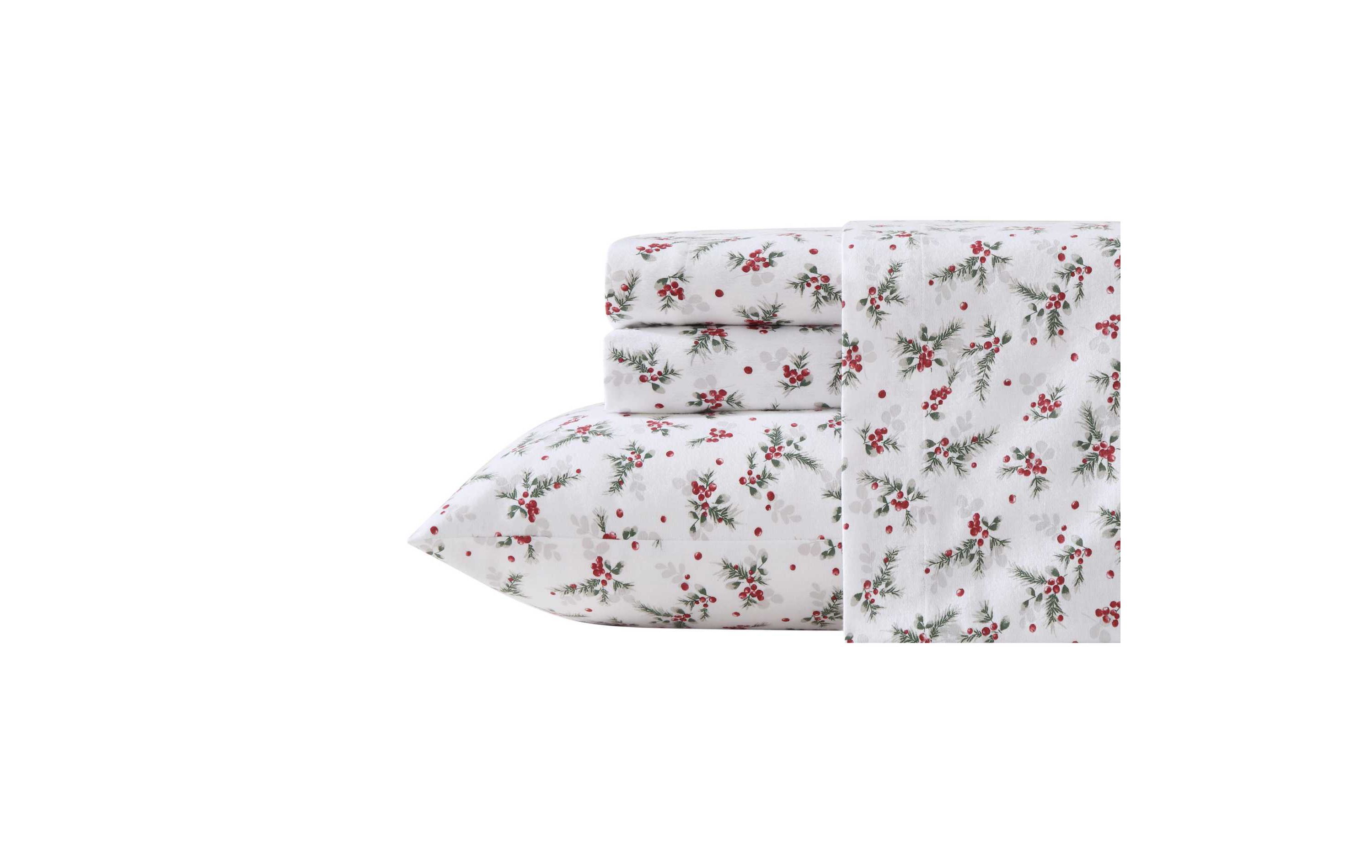 Berry Bright Cotton Flannel Sheet Set