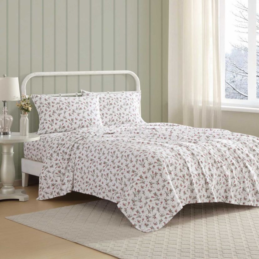 Berry Bright Cotton Flannel Sheet Set