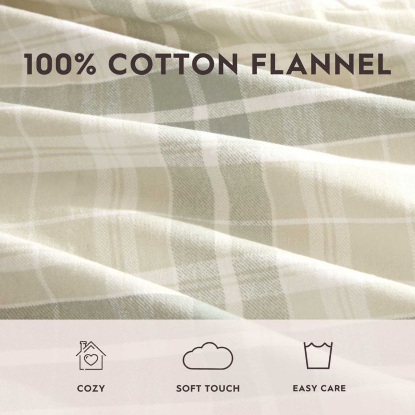 Mulholland Plaid Cotton Flannel Sheet Set