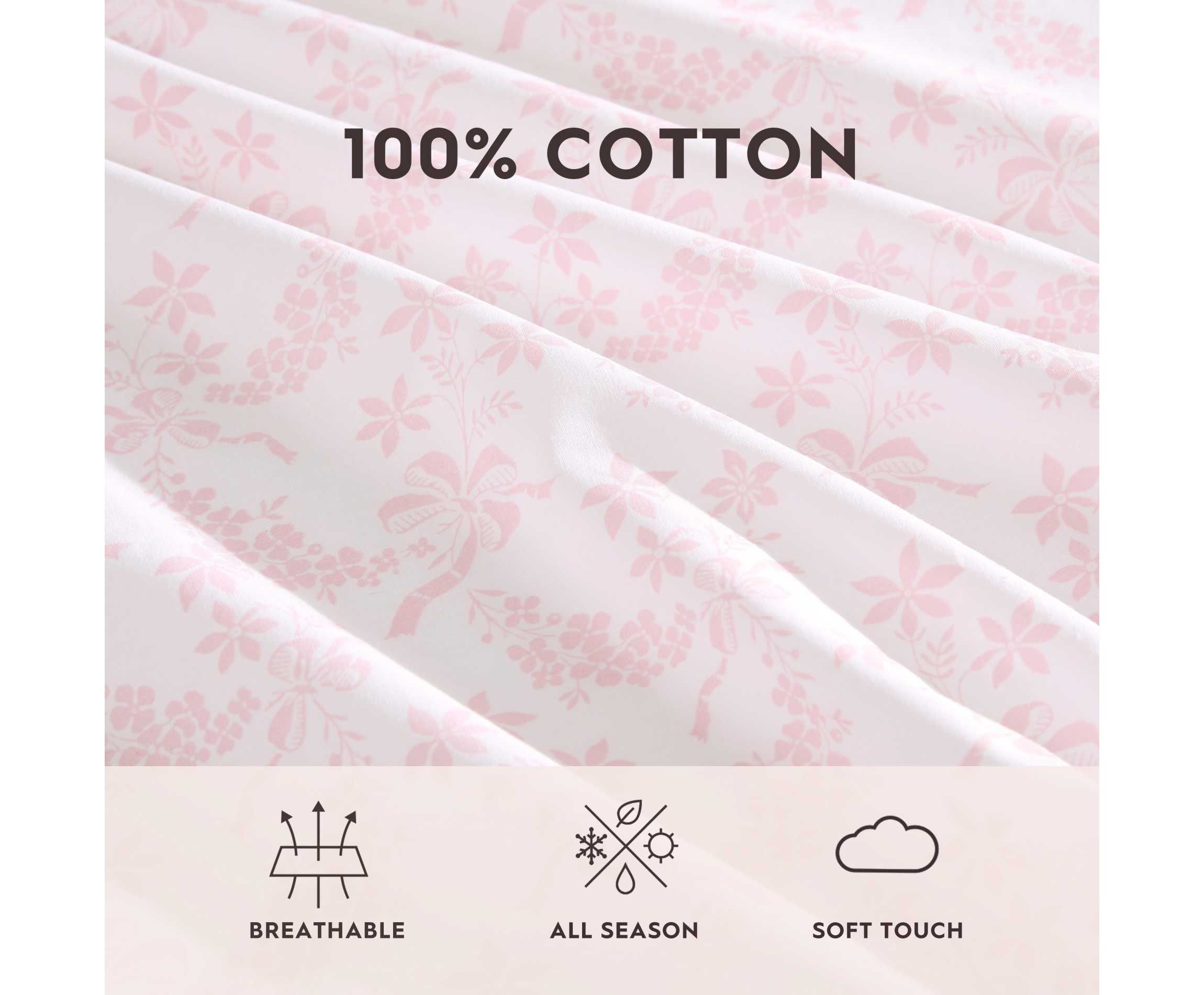 Antoinette Cotton Percale Sheet Set
