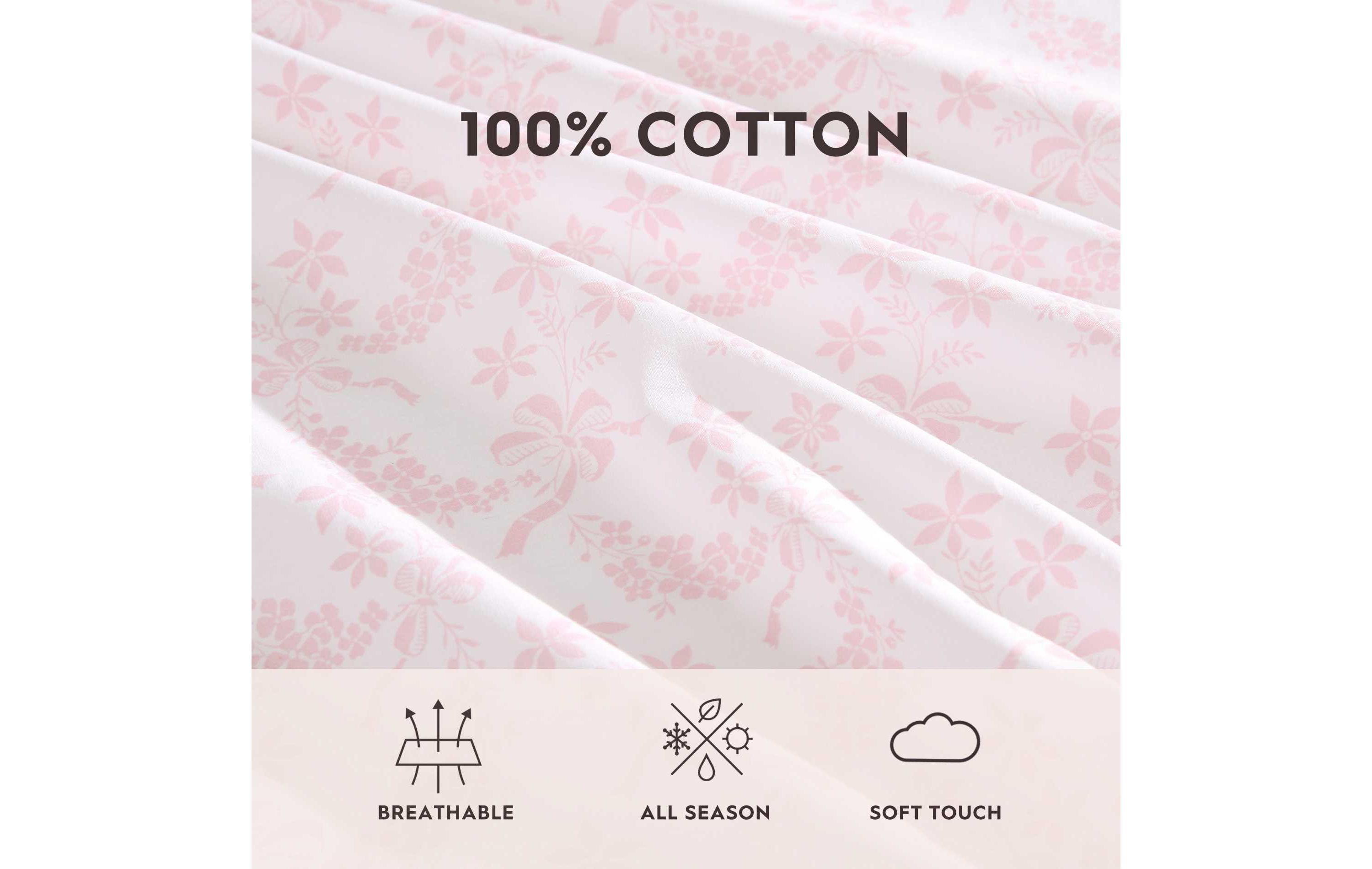 Antoinette Cotton Percale Sheet Set