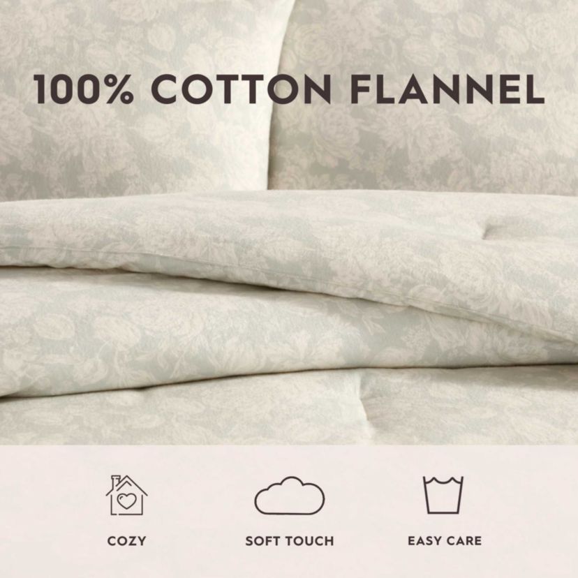 Meredith Cotton Flannel Comforter Set