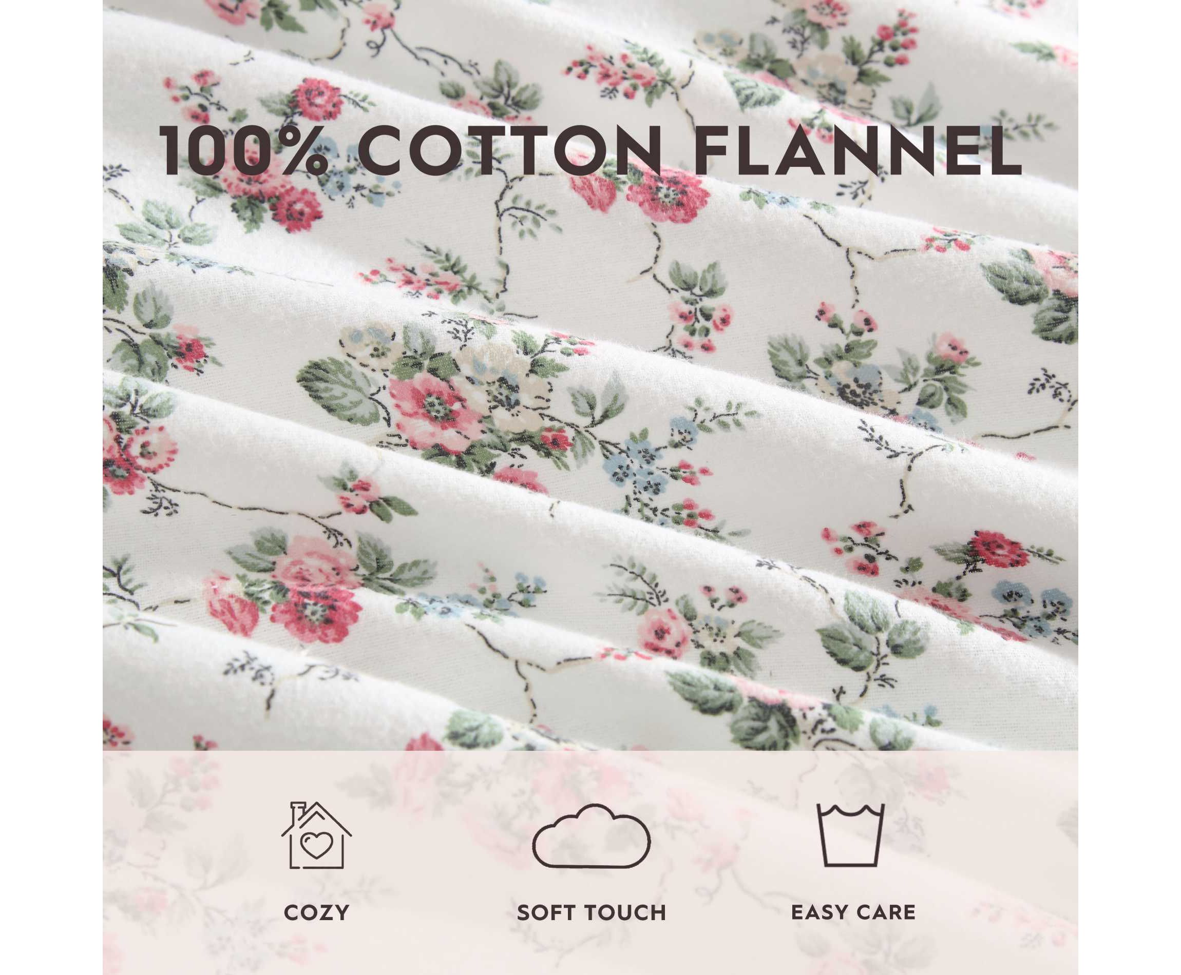 Le Fleur Cotton Flannel Sheet Set