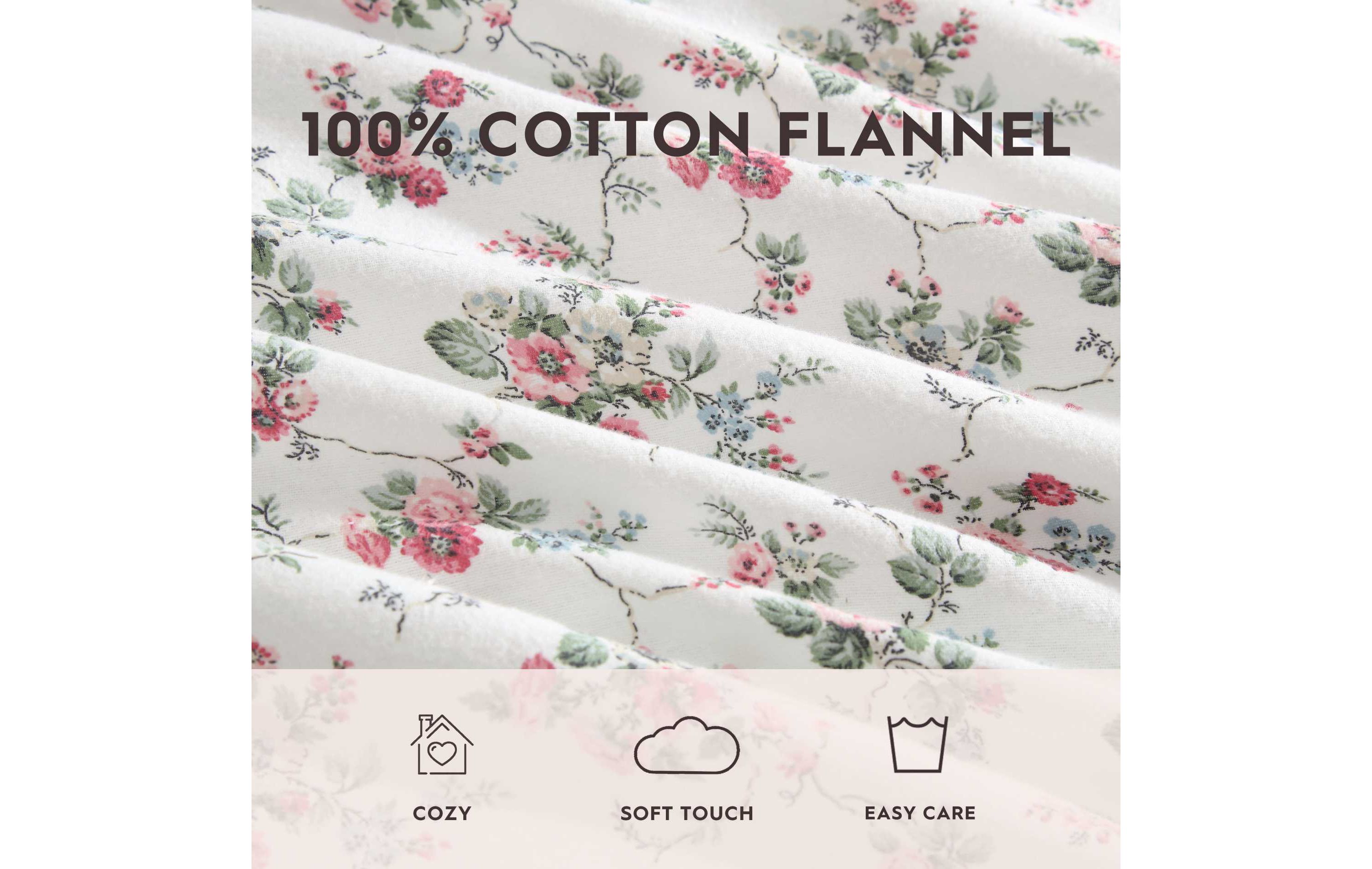 Le Fleur Cotton Flannel Sheet Set