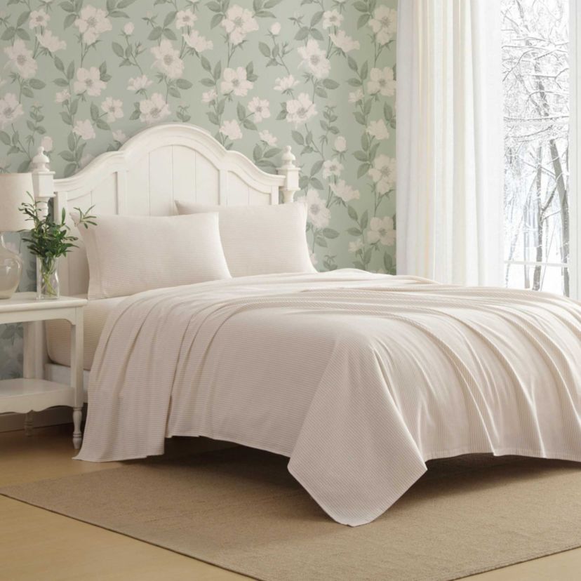 Oxfordshire Stripe Cotton Flannel Sheet Set