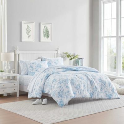 Laura Ashley Delphine Microfiber Comforter Set