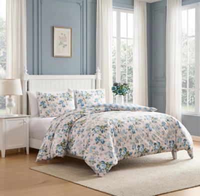 Laura Ashley Rosemoore Stripe Microfiber Comforter Set