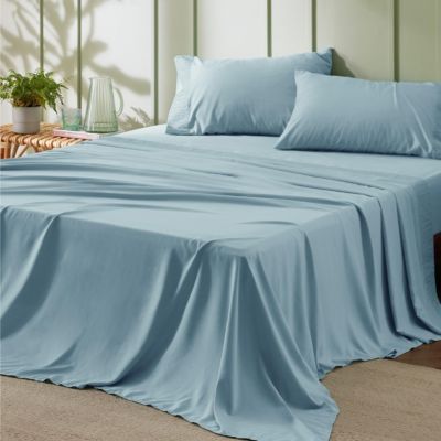 Bedsure Hotel Luxury Embellished Hem Sheet Set, King