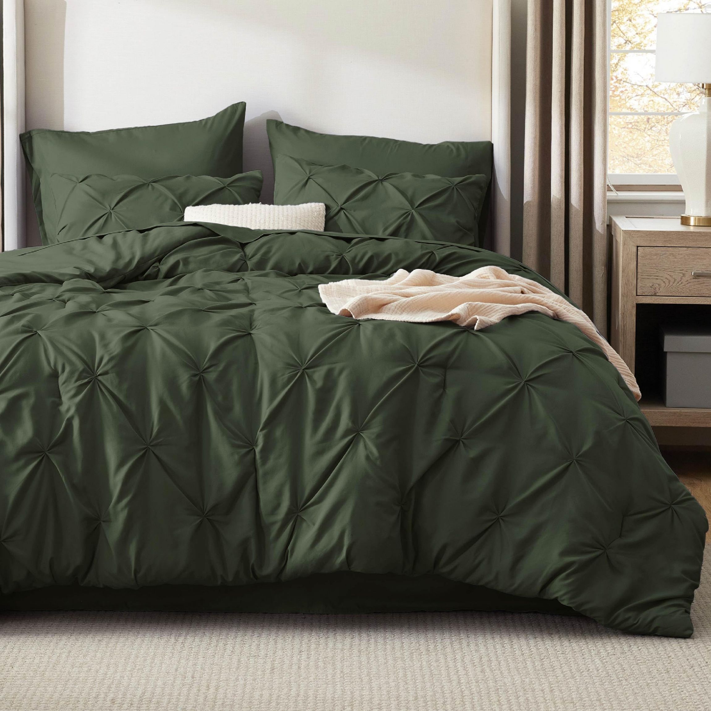 7 Piece GentleSoft™ Pintuck Comforter Bed in Bag Set