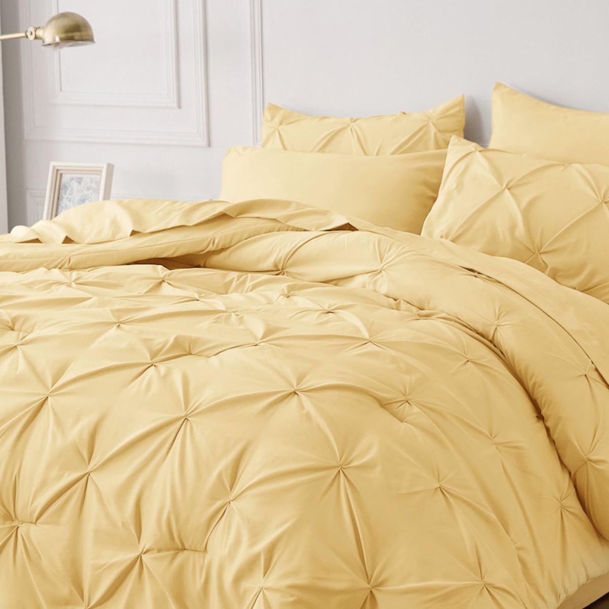 7 Piece GentleSoft™ Pintuck Comforter Bed in Bag Set